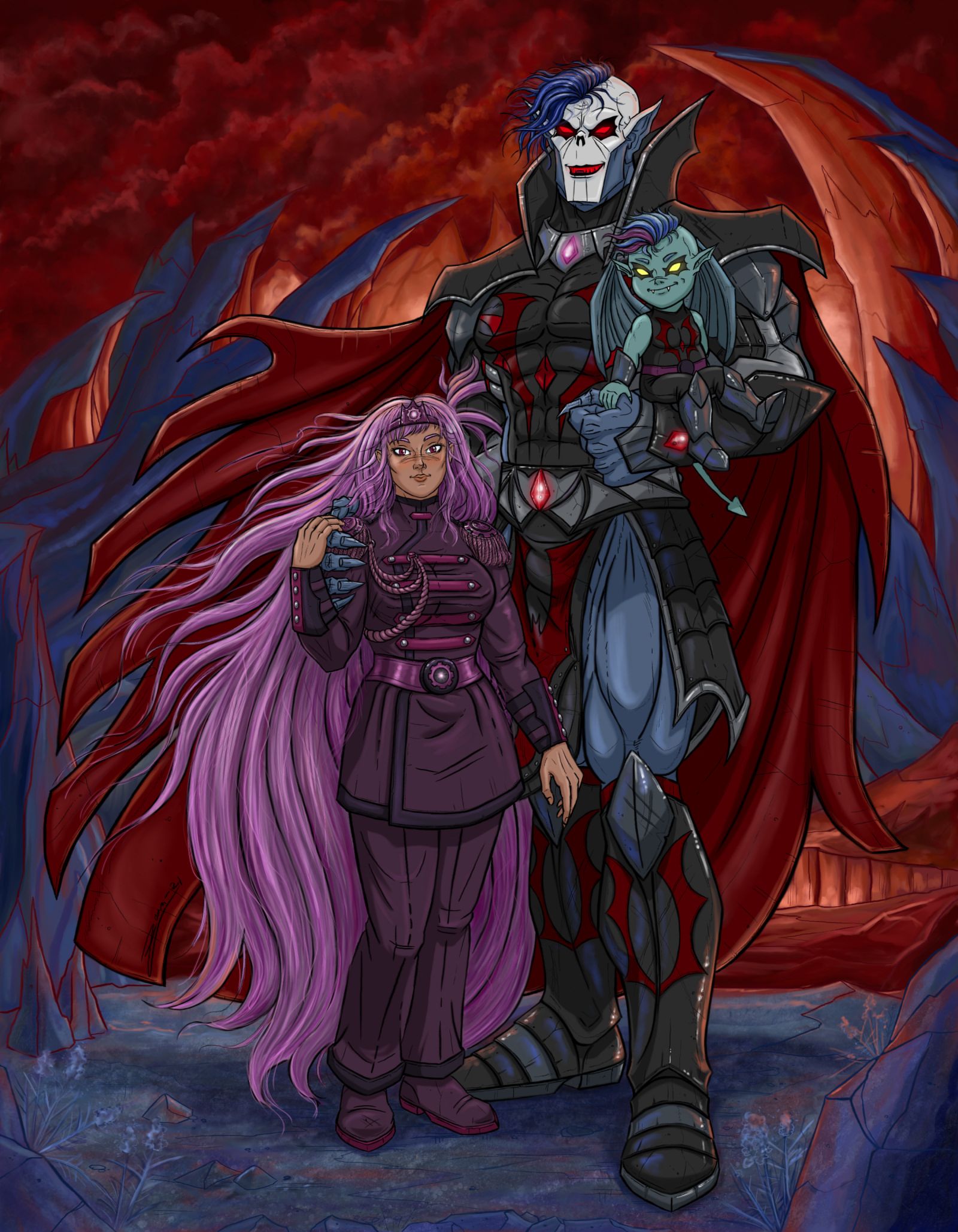 1600x2057 Lord And Lady Of The Fright Zone, Art By Me. Hordak's Royal Official Uniform Inspired By Masters Of The Universe 200x. (Also Featured In The Entrapdak Zine)