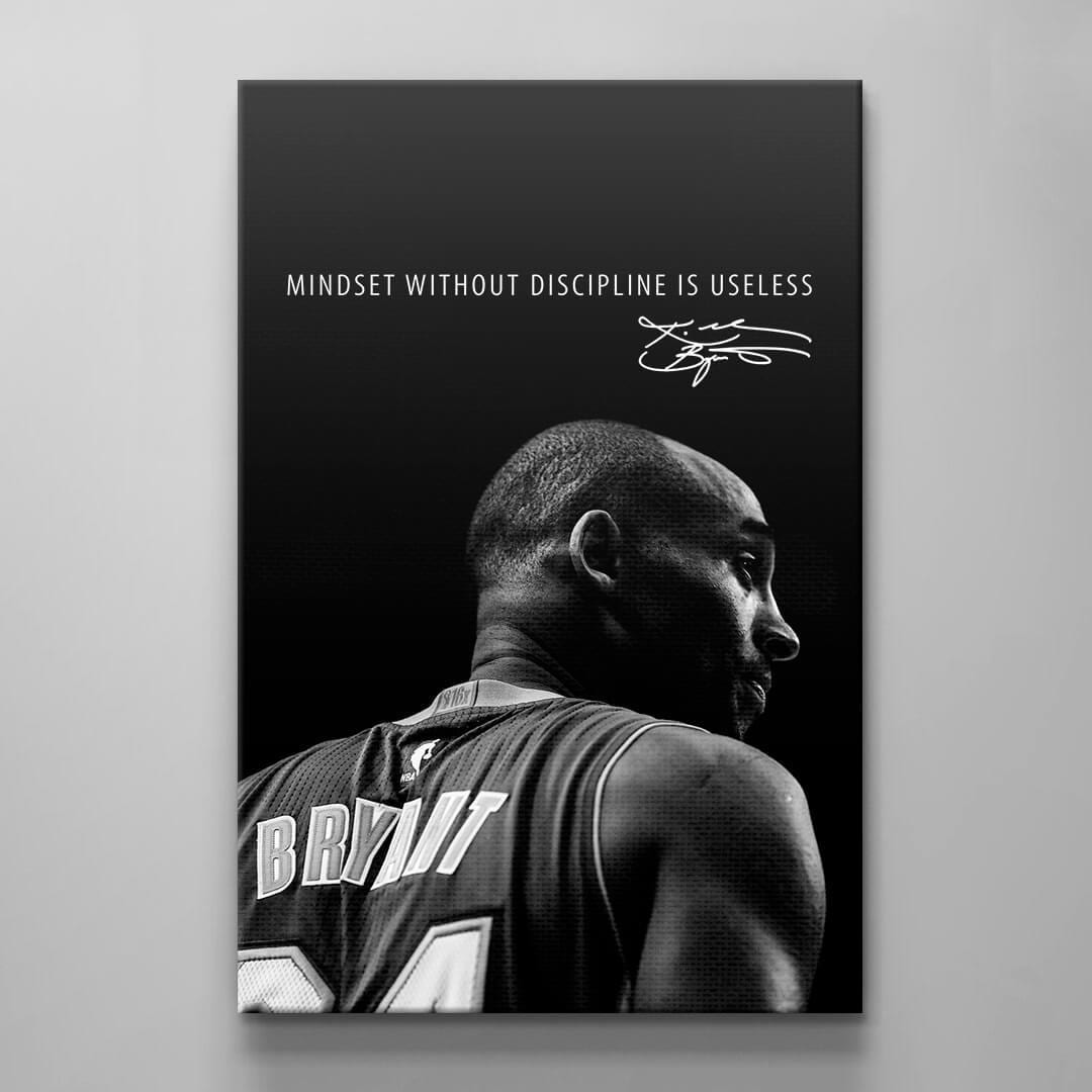 1080x1080 Kobe Bryant Mindset Motivational Quotes Canvas Wall Art Discipline Noun Acrylic Grass Wall Art Inspirational Wall Gym Sports Canvas Room Art