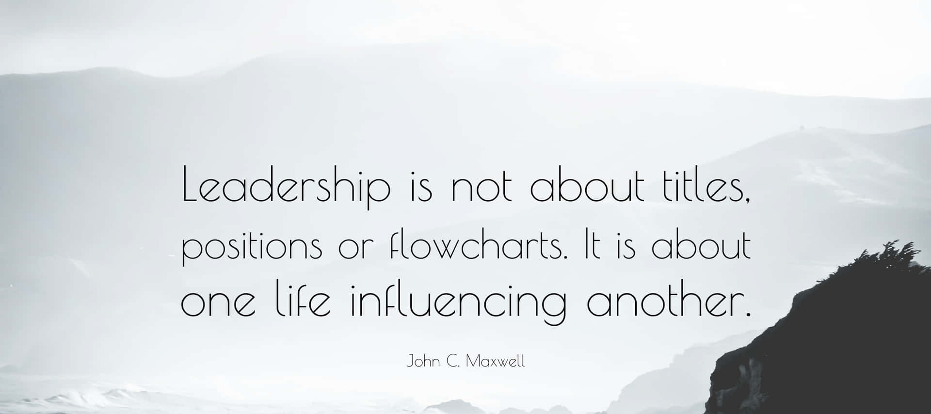 1920x854 Download Influential Leadership Quoteby John C Maxwell Wallpaper