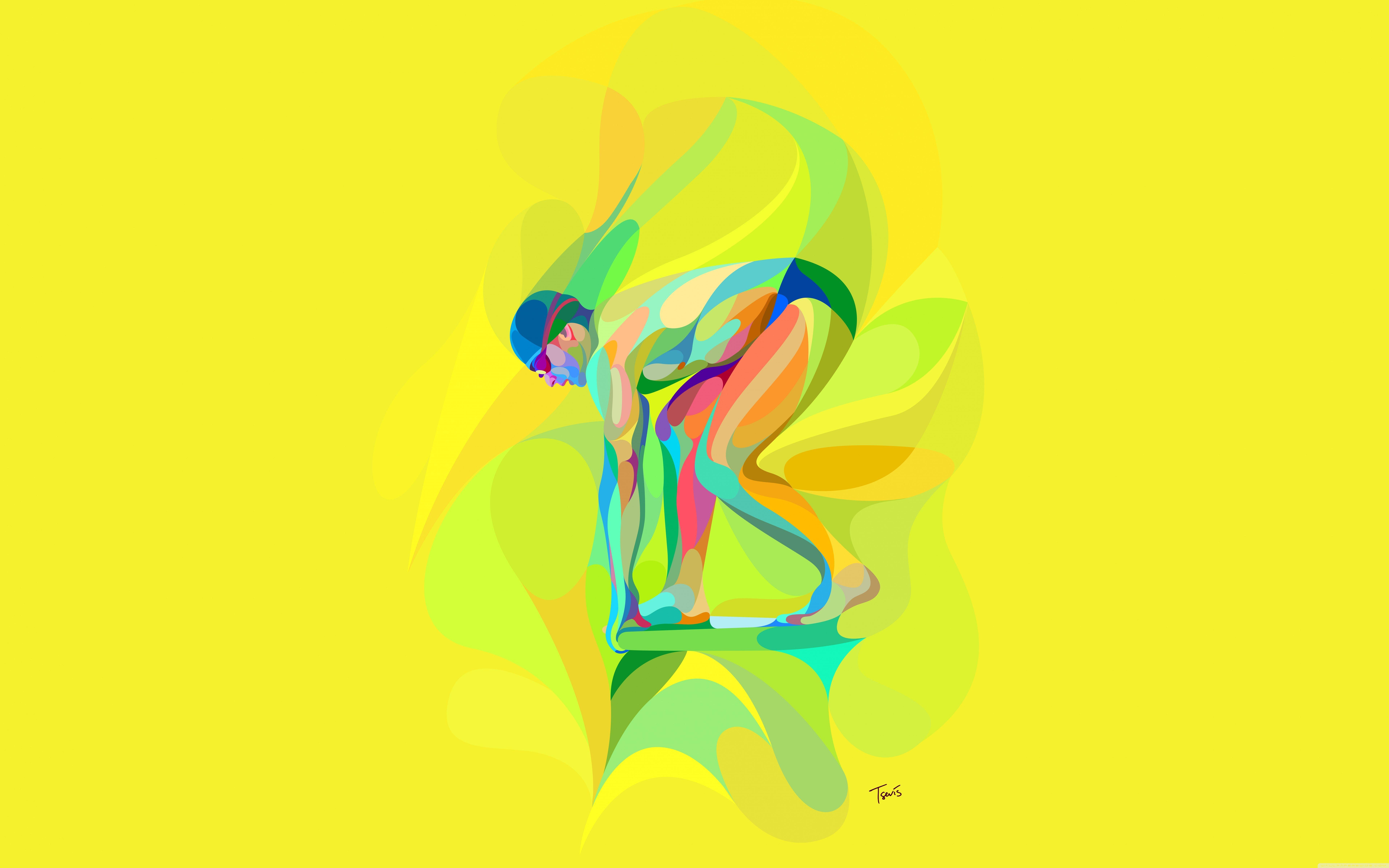 7680x4800 #Cartoon, #Swimmer, K, #Neofuturistic, #Brazilian