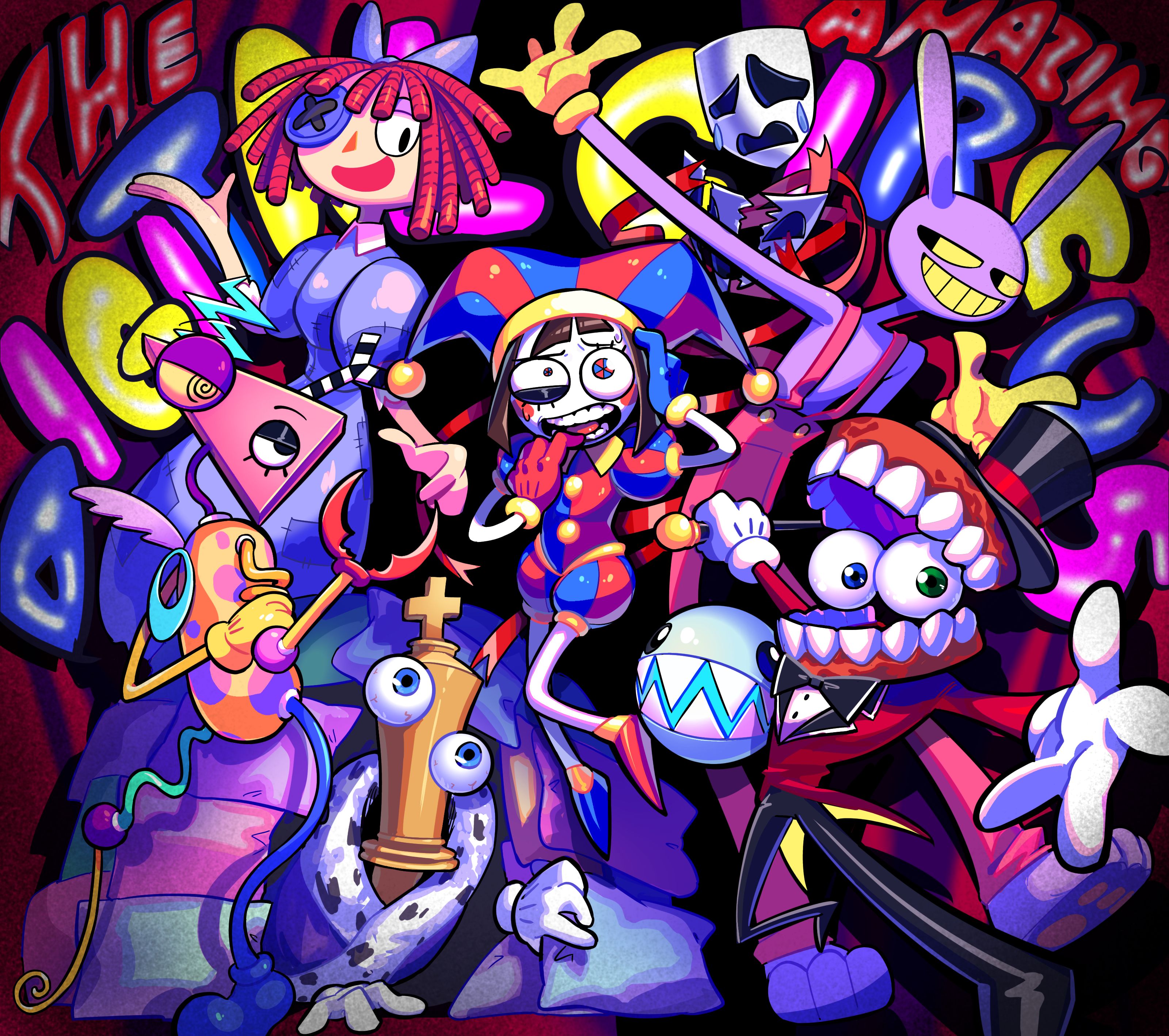 3200x2837 Digital Circus Desktop Wallpaper