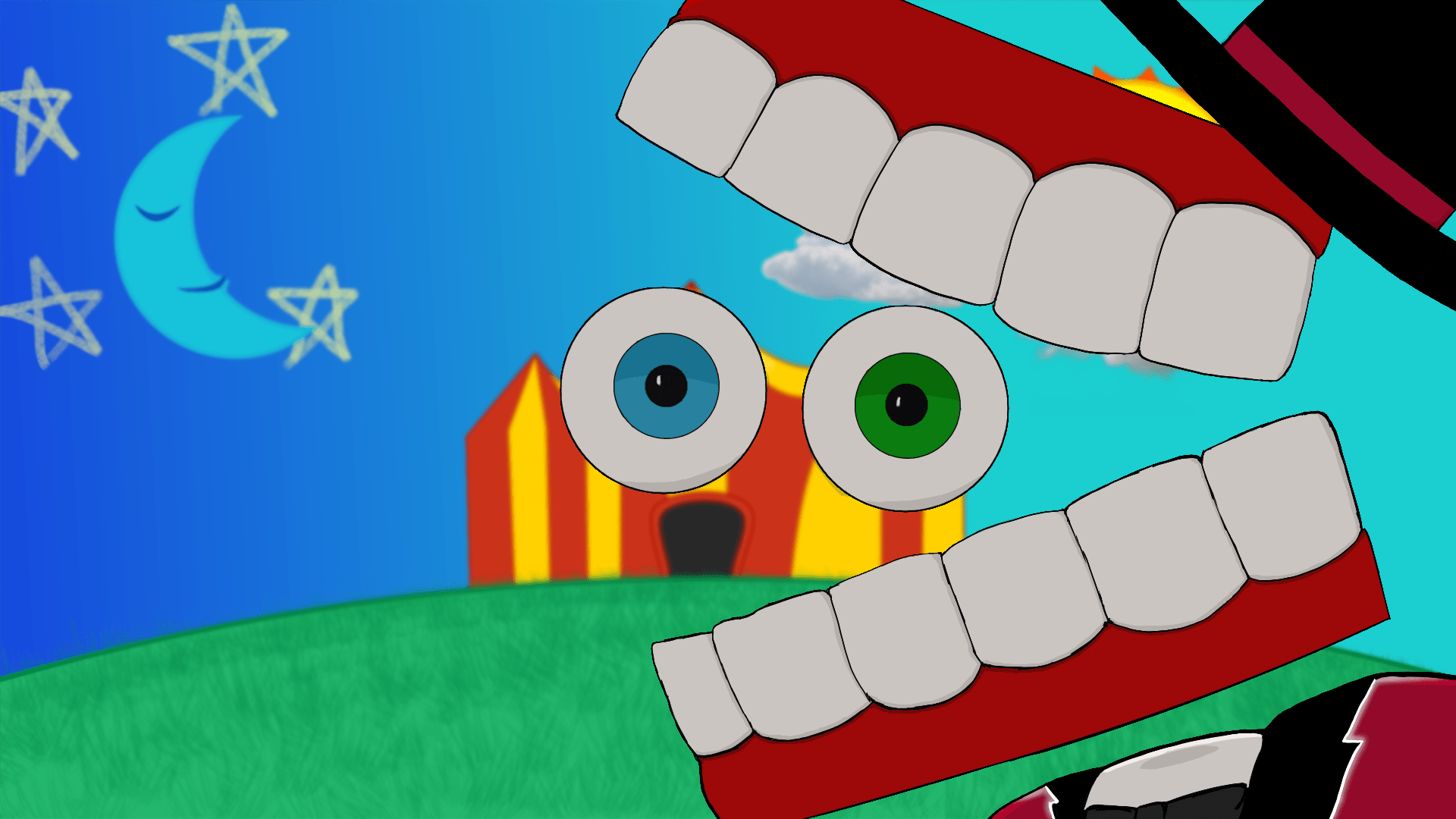 1920x1080 Funny HD Wallpaper: The Amazing Digital Circus Spectacle