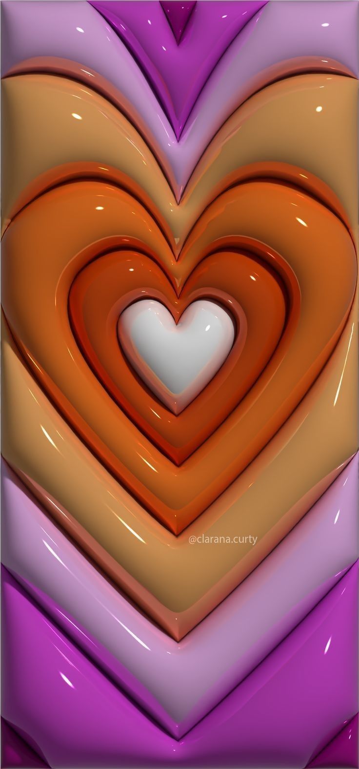 736x1577 Retro Wallpaper iPhone with Heart Shape