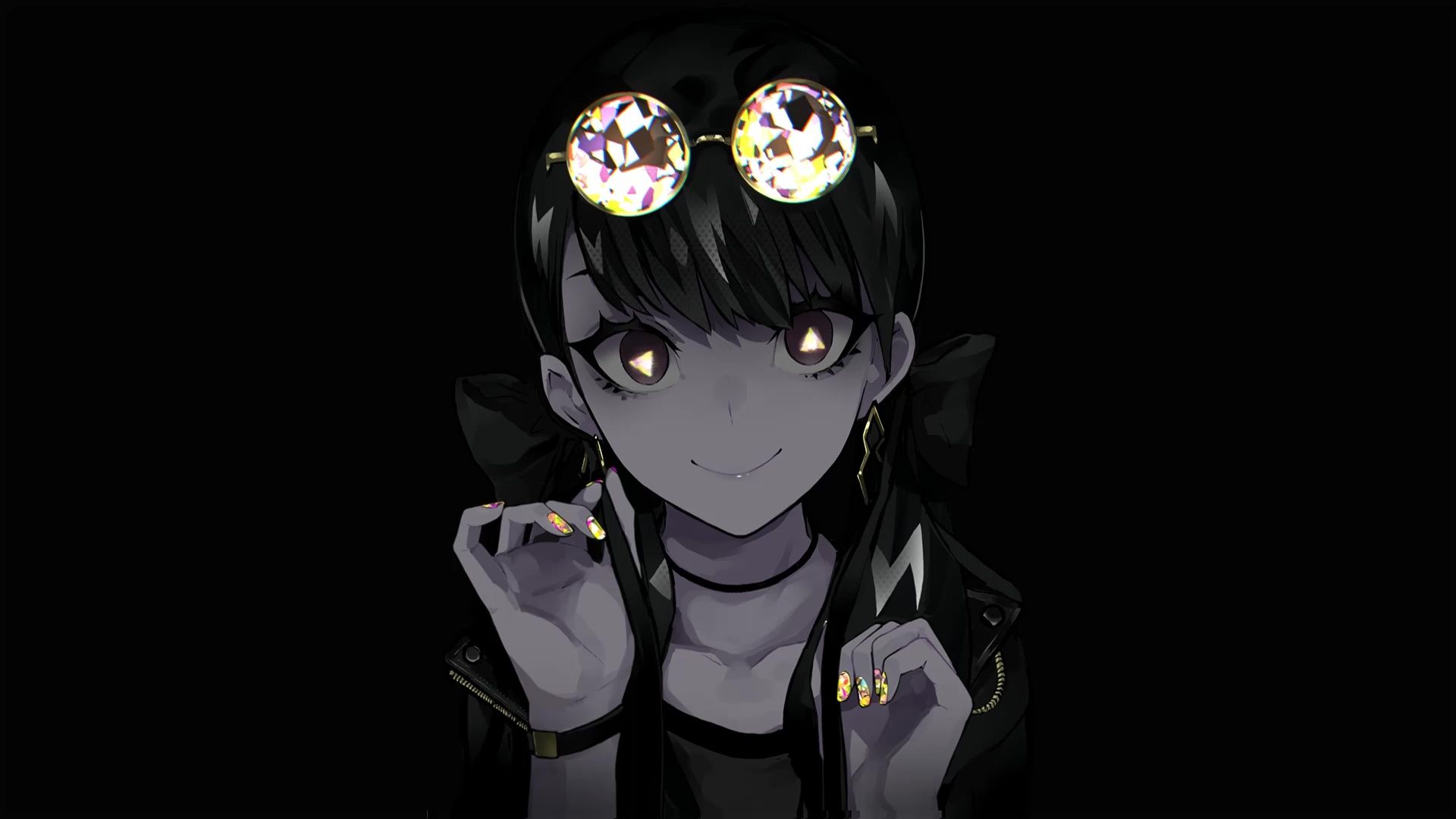 1920x1080 Dark Anime Girl Live Wallpaper