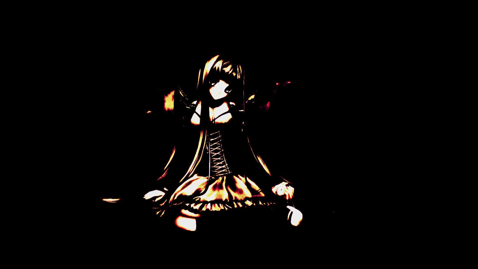 1920x1080 Dark Anime GIrl