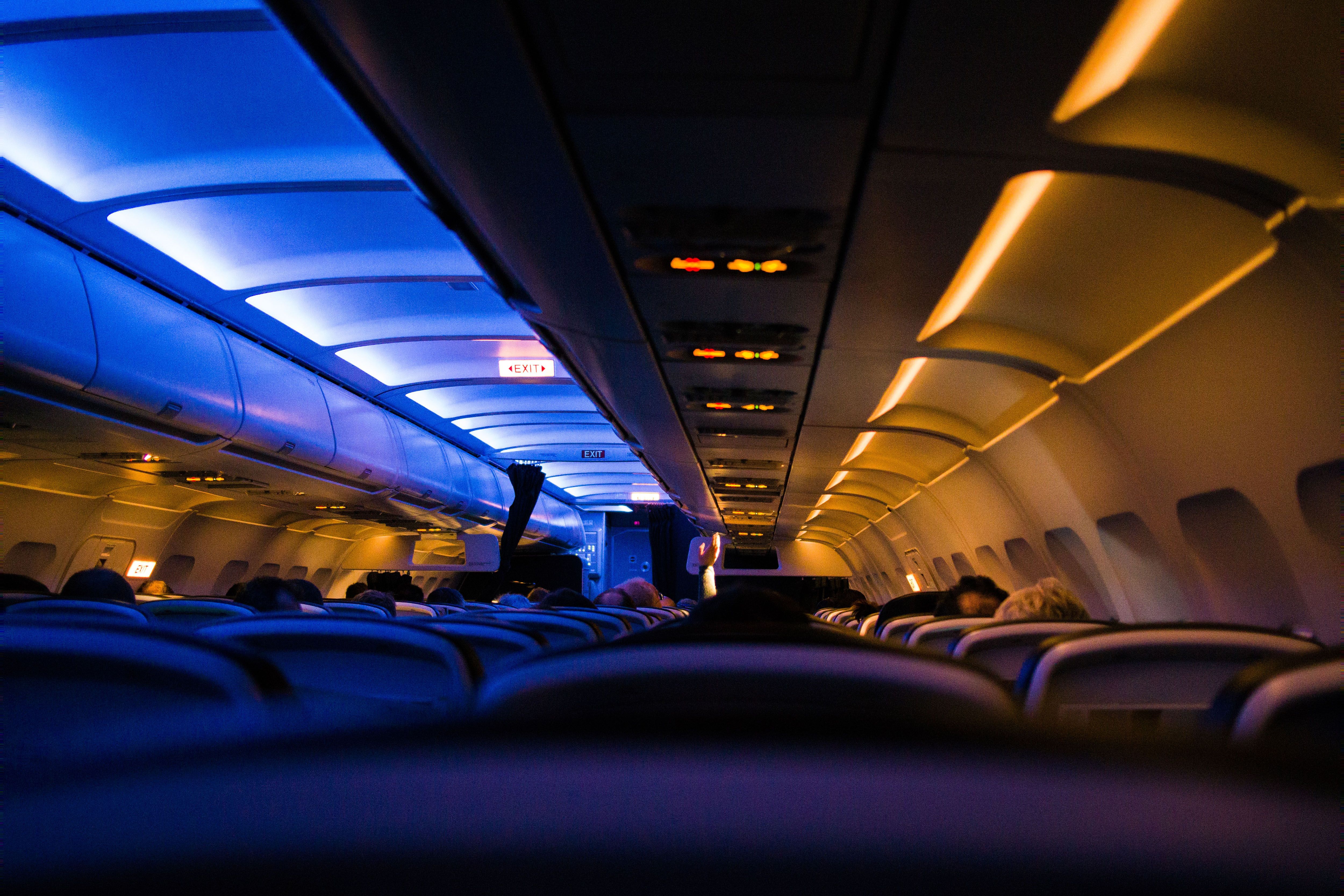 5000x3333 Airplane Interior Royalty Free