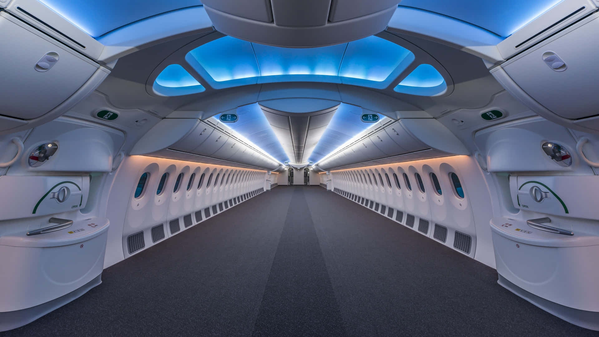 1920x1080 Inside Airplane Background
