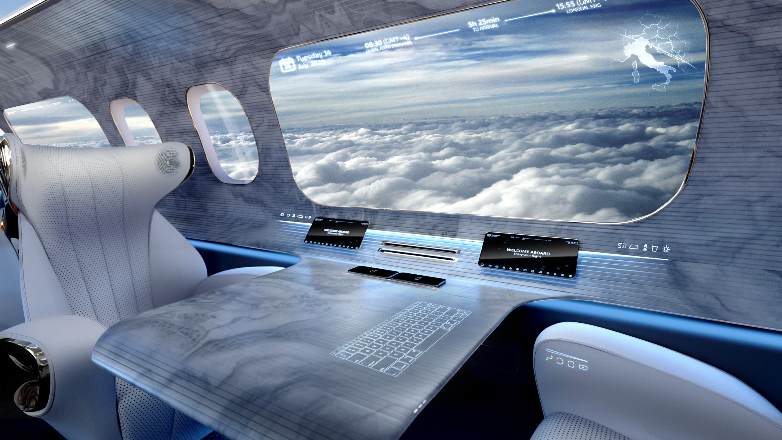 2560x1440 Revolutionizing Air Travel: The Future of Aircraft Cabin Displays