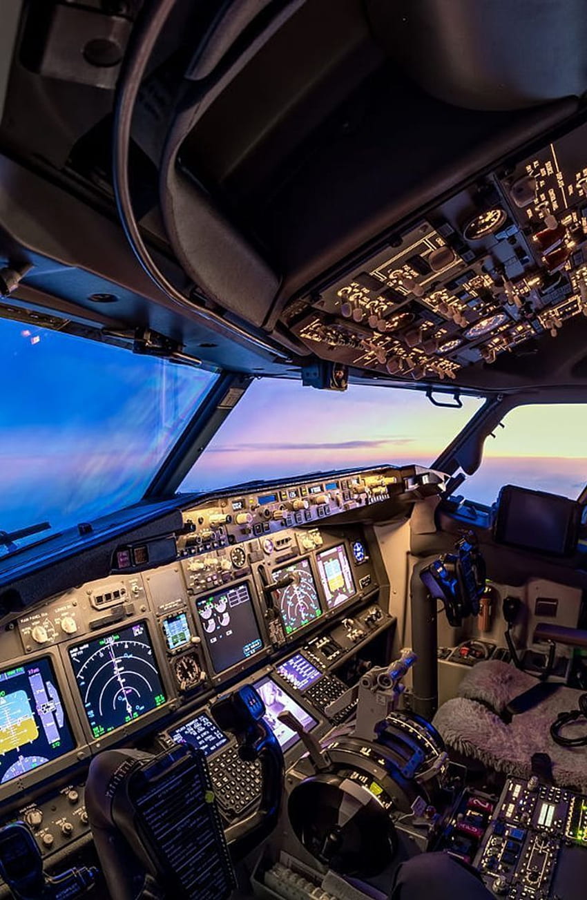 850x1303 Pilot cabin HD wallpaper