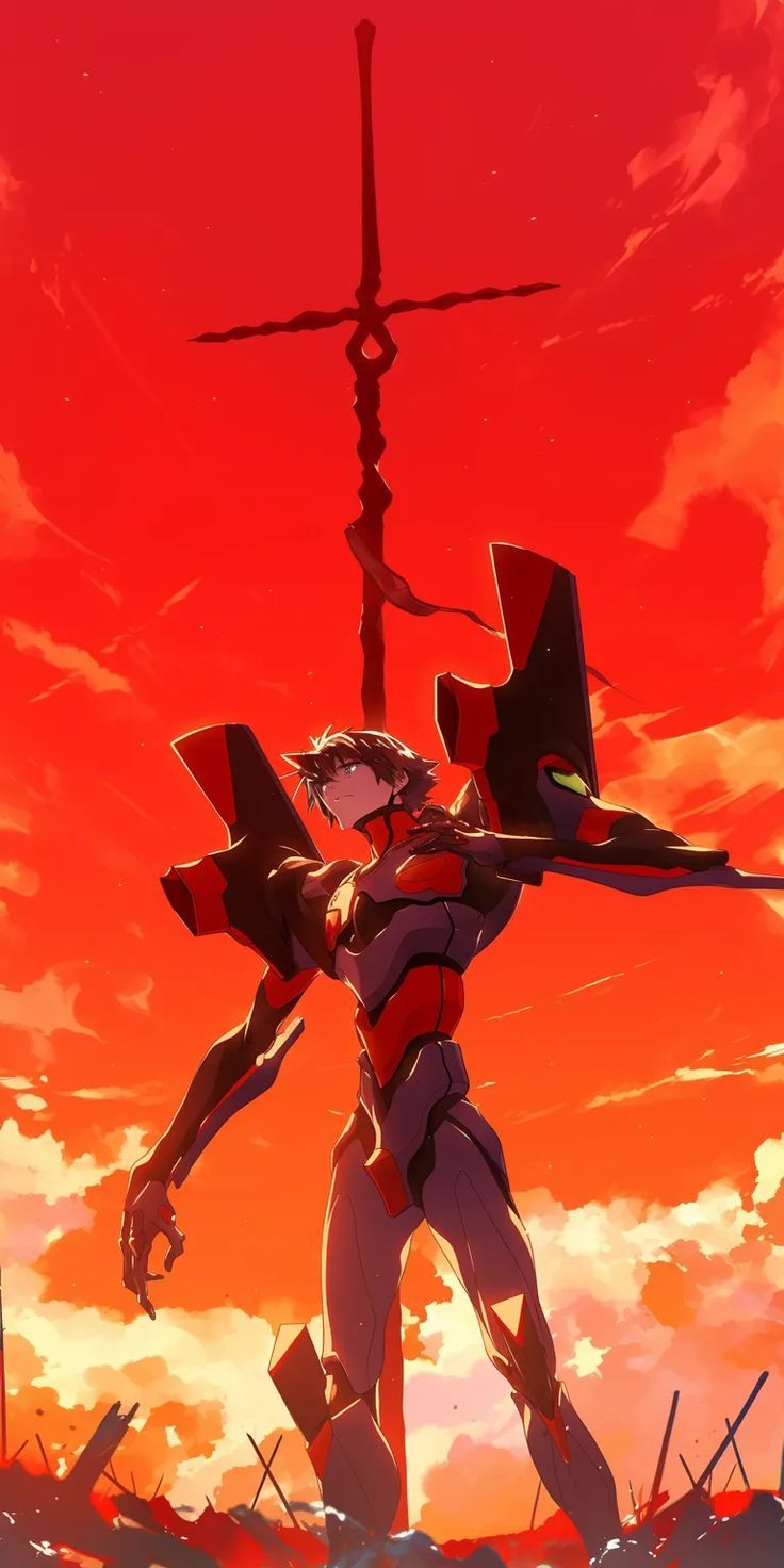 736x1472 neon genesis evangelion wallpaper 1