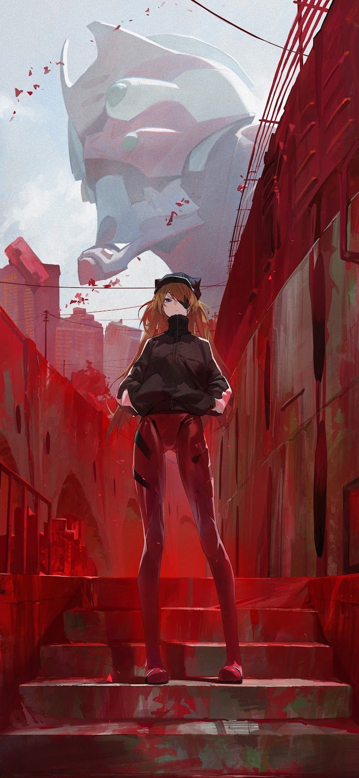 738x1600 Neon Genesis Evangelion Mobile Walls