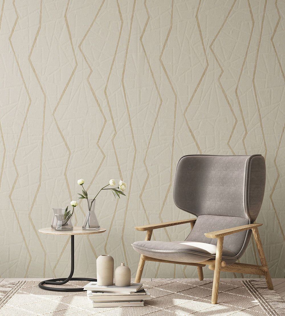1000x1111 Sand Gold Connection Sand Gold Slow Living Wallpaper By Hohenberger