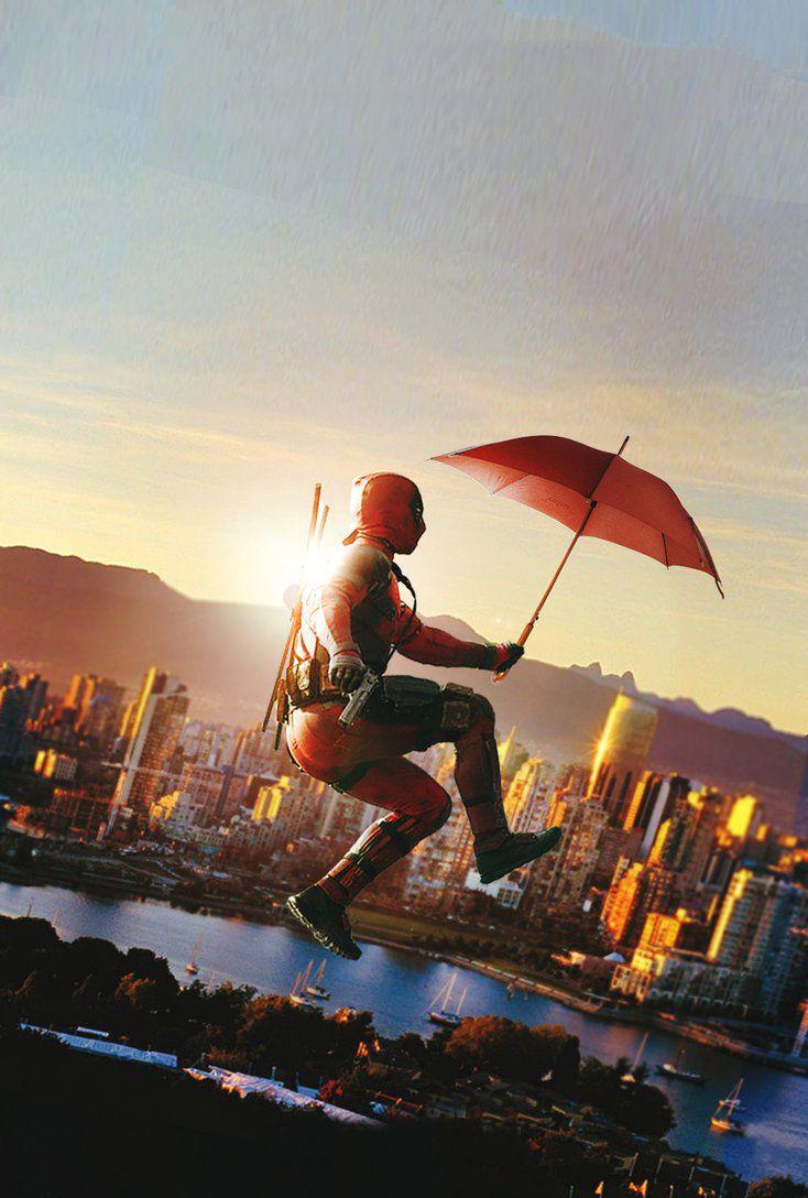 734x1088 Deadpool phone Wallpaper
