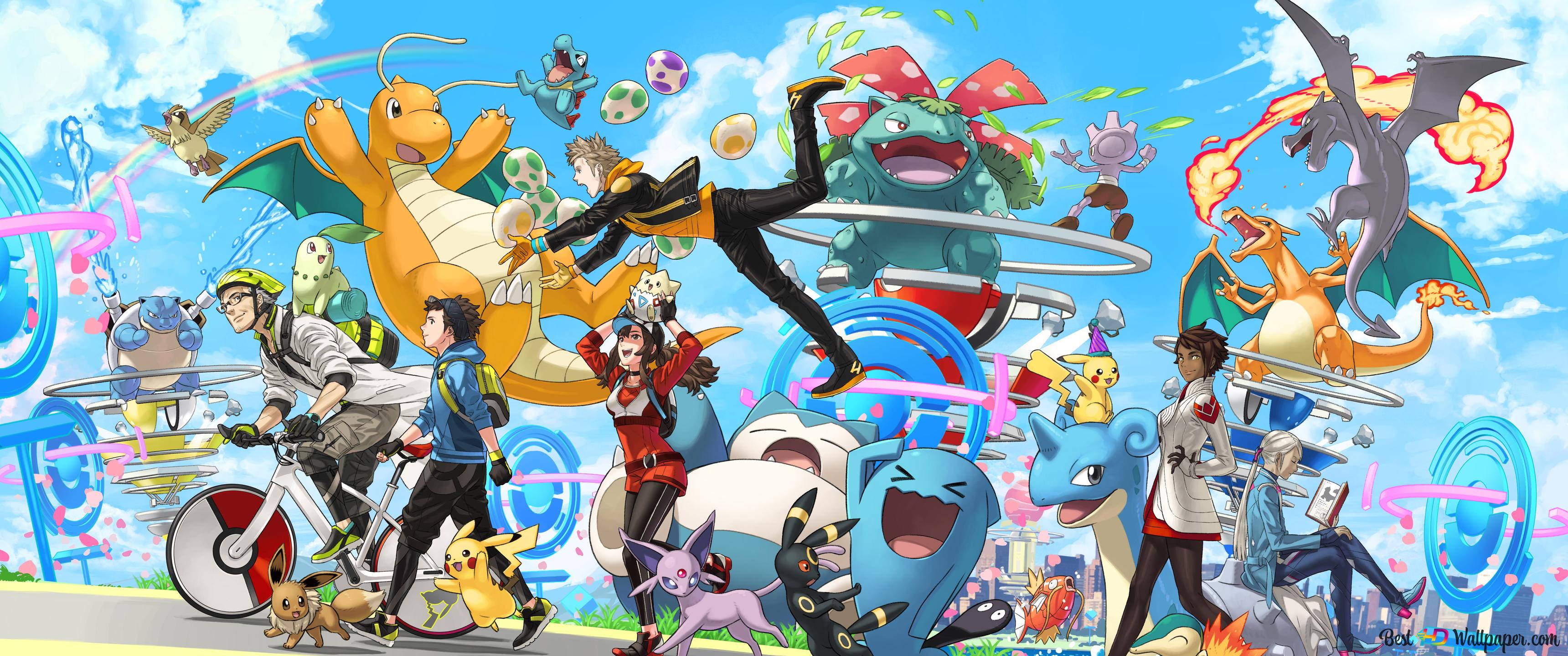 3440x1440 Pokémon Wallpaper