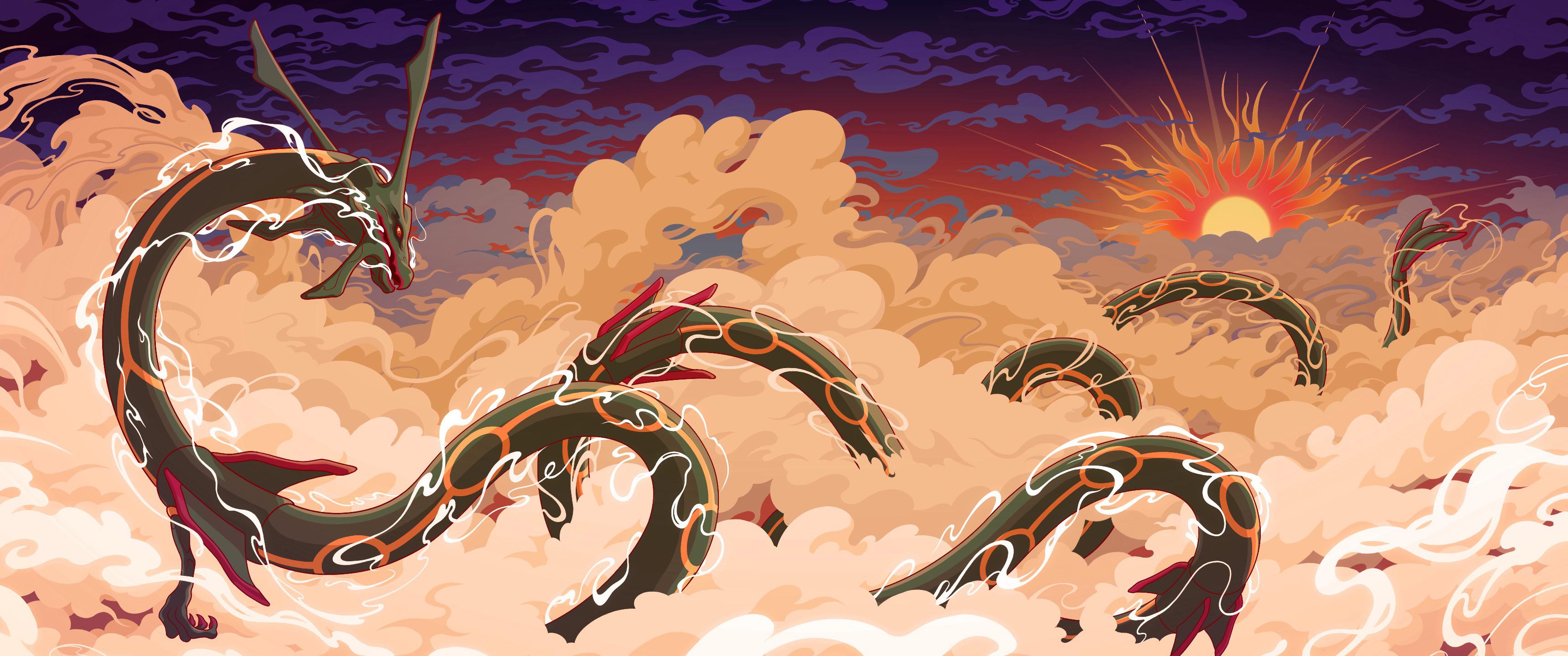 3440x1440 Rayquaza Ascent [3440x1440]