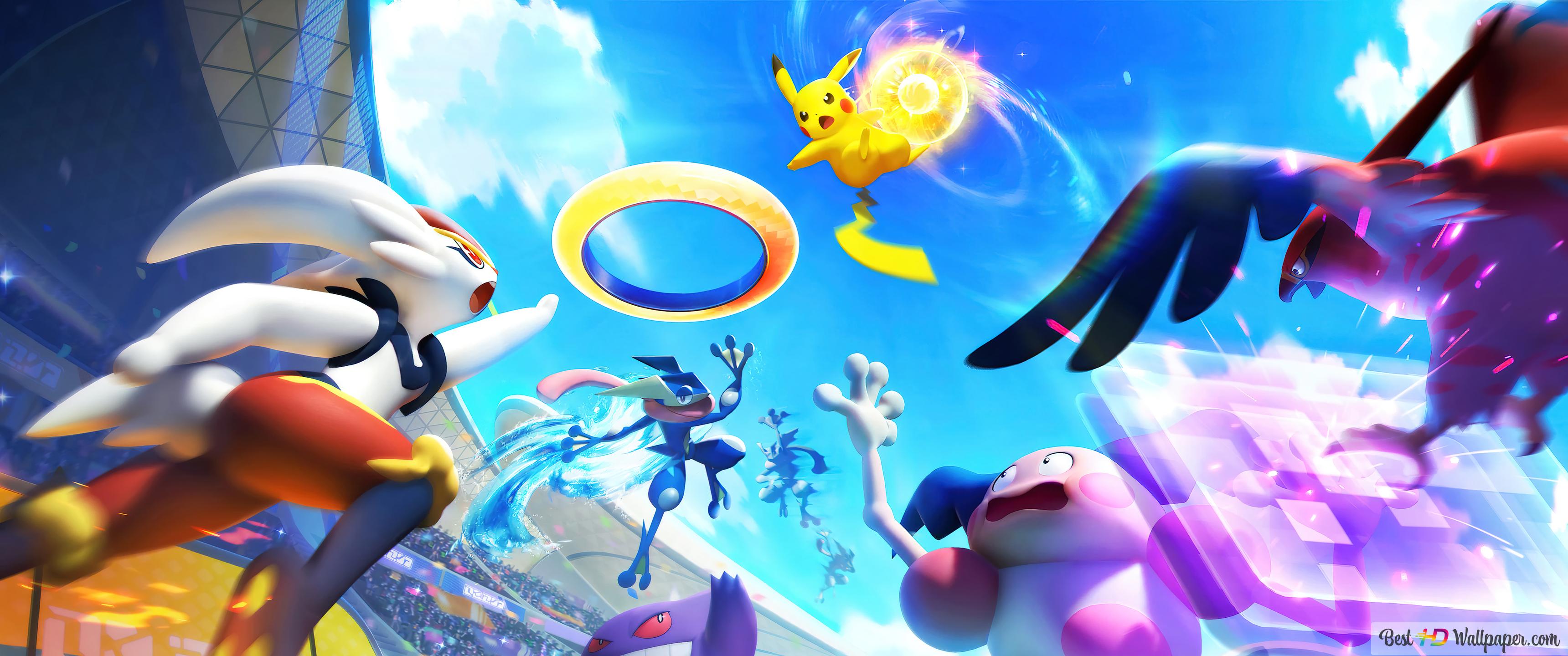 3440x1440 Pokemon Unite Online Game 4K wallpaper download