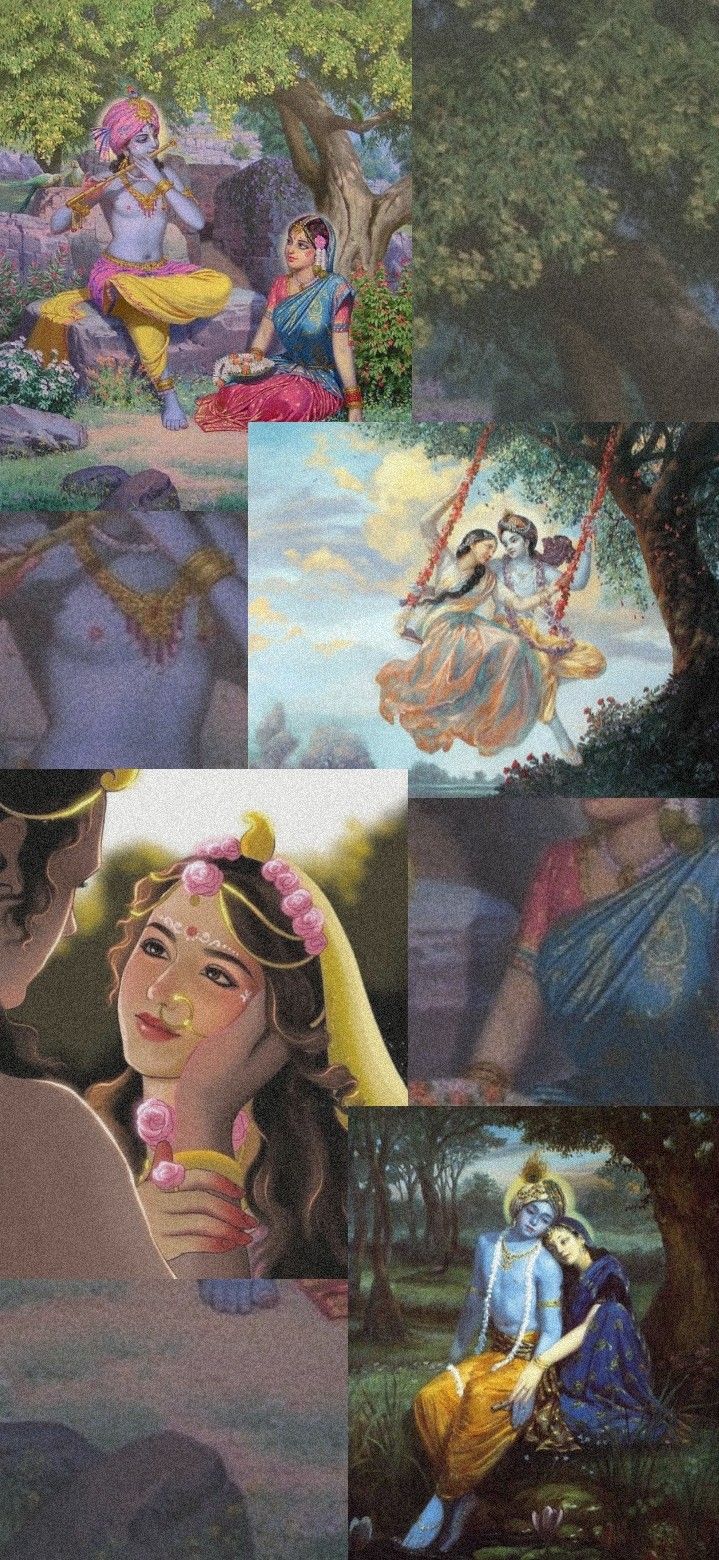 719x1560 Radha krishna aesthetic wallpaper. Peace illustration, Krishna picture, God illustrations