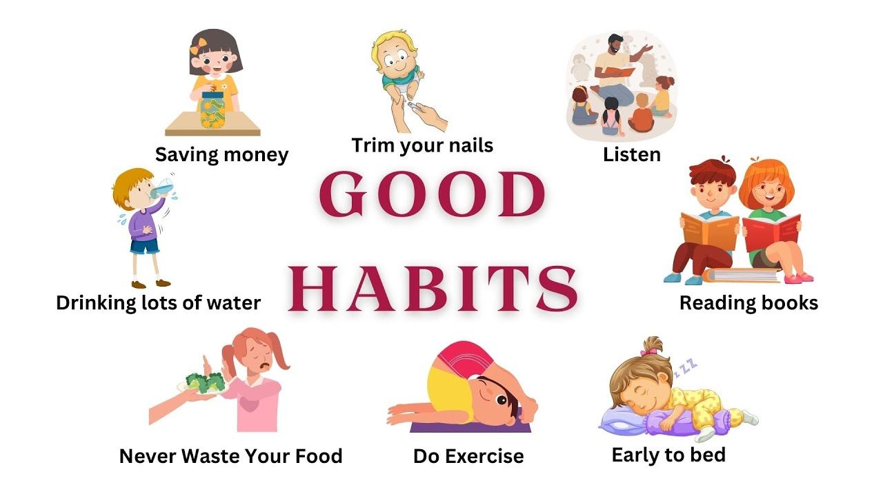 1280x720 Good habits for kids. Good habits. Personal hygiene for kids. Good Habits for Kids & Toddlers