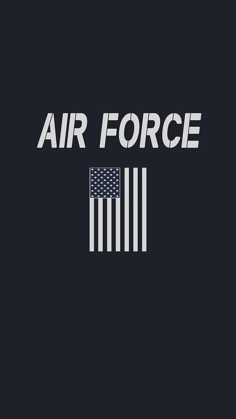 800x1422 US Air Force, air force, flag, military, minimalist, simple, united states, HD phone wallpaper