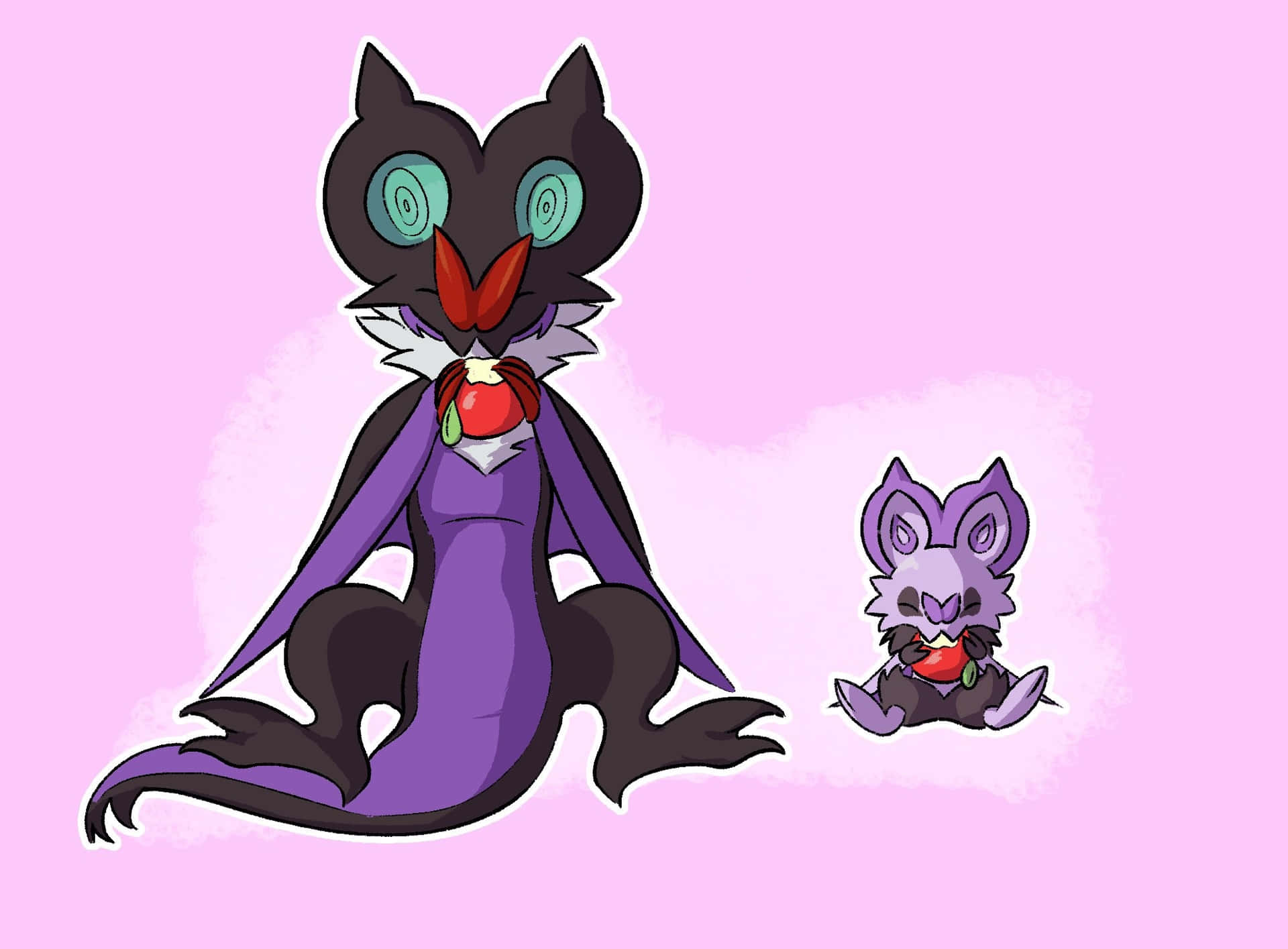 1920x1415 Download Noivernand Noibat Pokemon Illustration Wallpaper