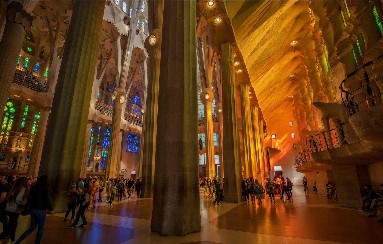 1332x850 Wallpaper Spain, Barcelona, The Sagrada Familia image for desktop