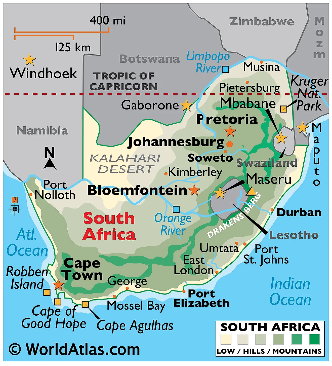 1320x1454 South Africa Maps & Facts