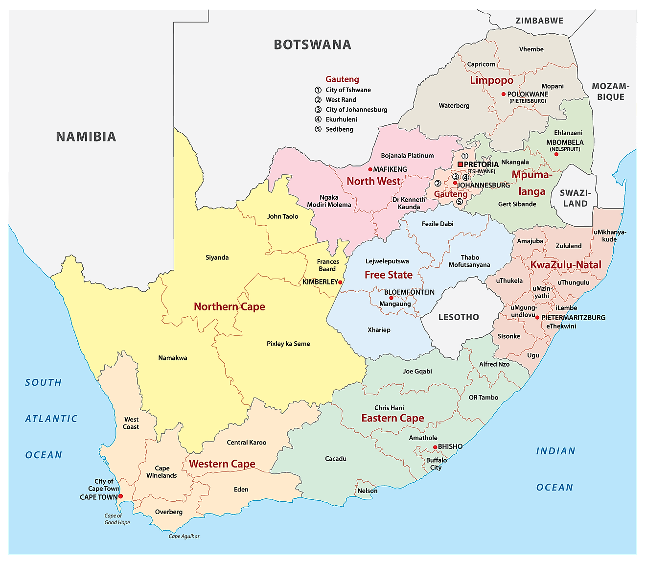 1320x1148 South Africa Maps & Facts