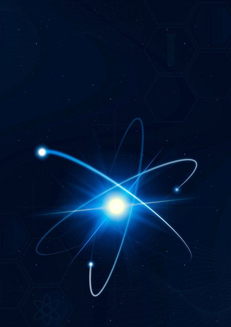 800x1132 Atomic science technology background border