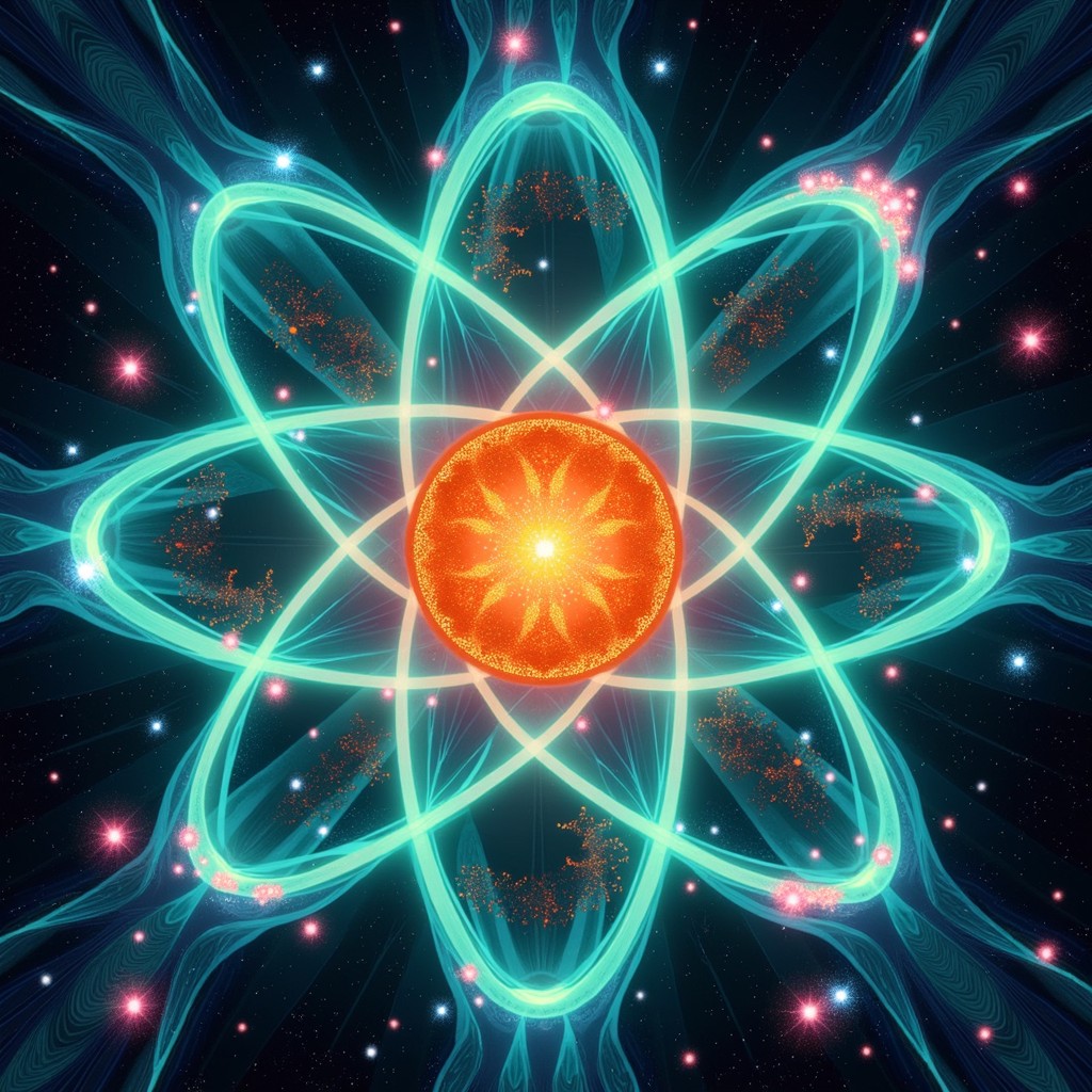 1024x1024 Free Atomic Energy Celebration Image, Quantum, Nucleus