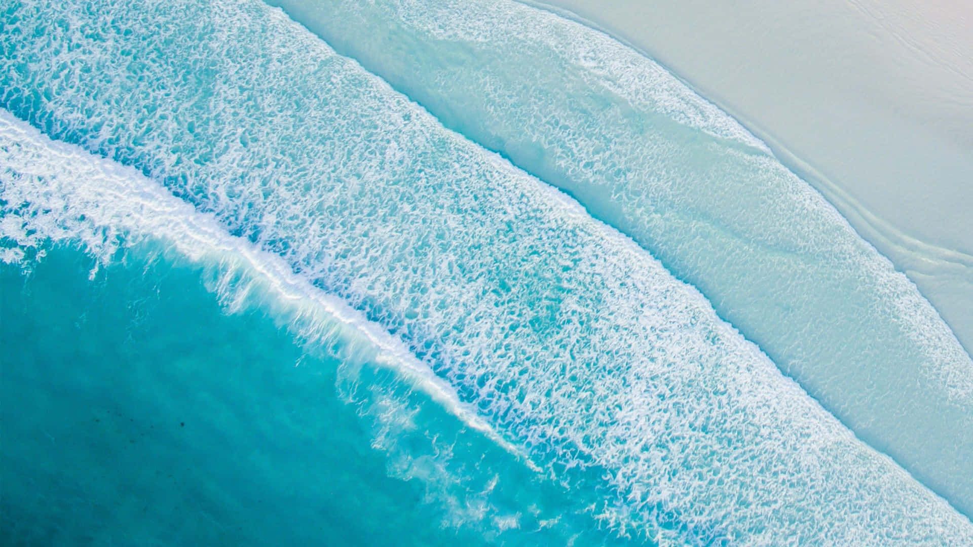 1920x1080 Blue Beach Aesthetic Wallpaper