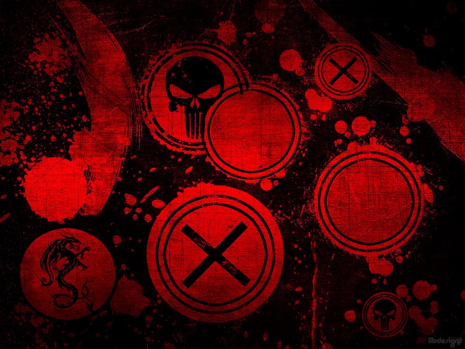 1600x1200 Grunge Brushed Red desktop PC and Mac wallpaper