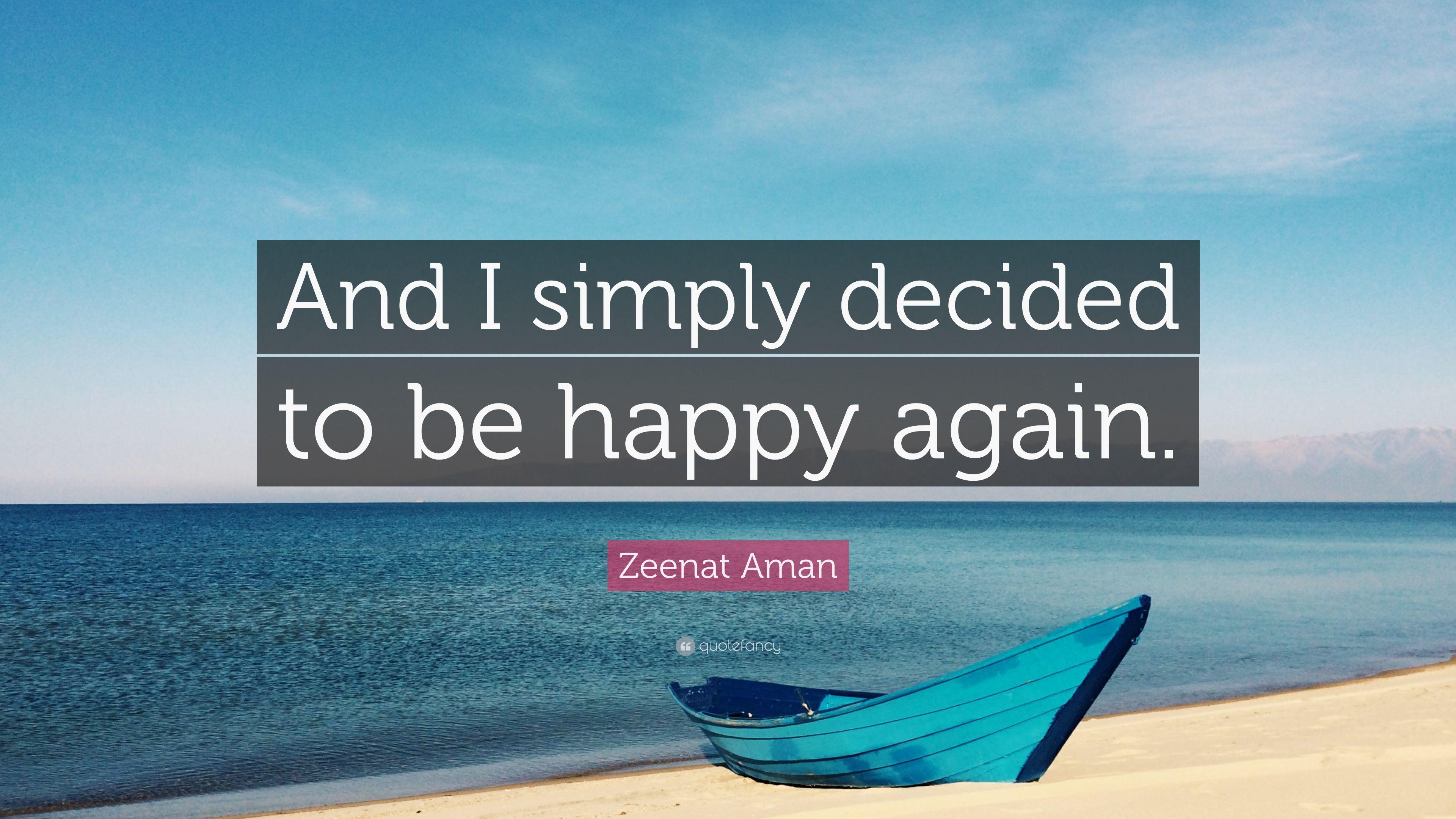 3840x2160 Zeenat Aman Quote: “And I simply decided to be happy again.” 10