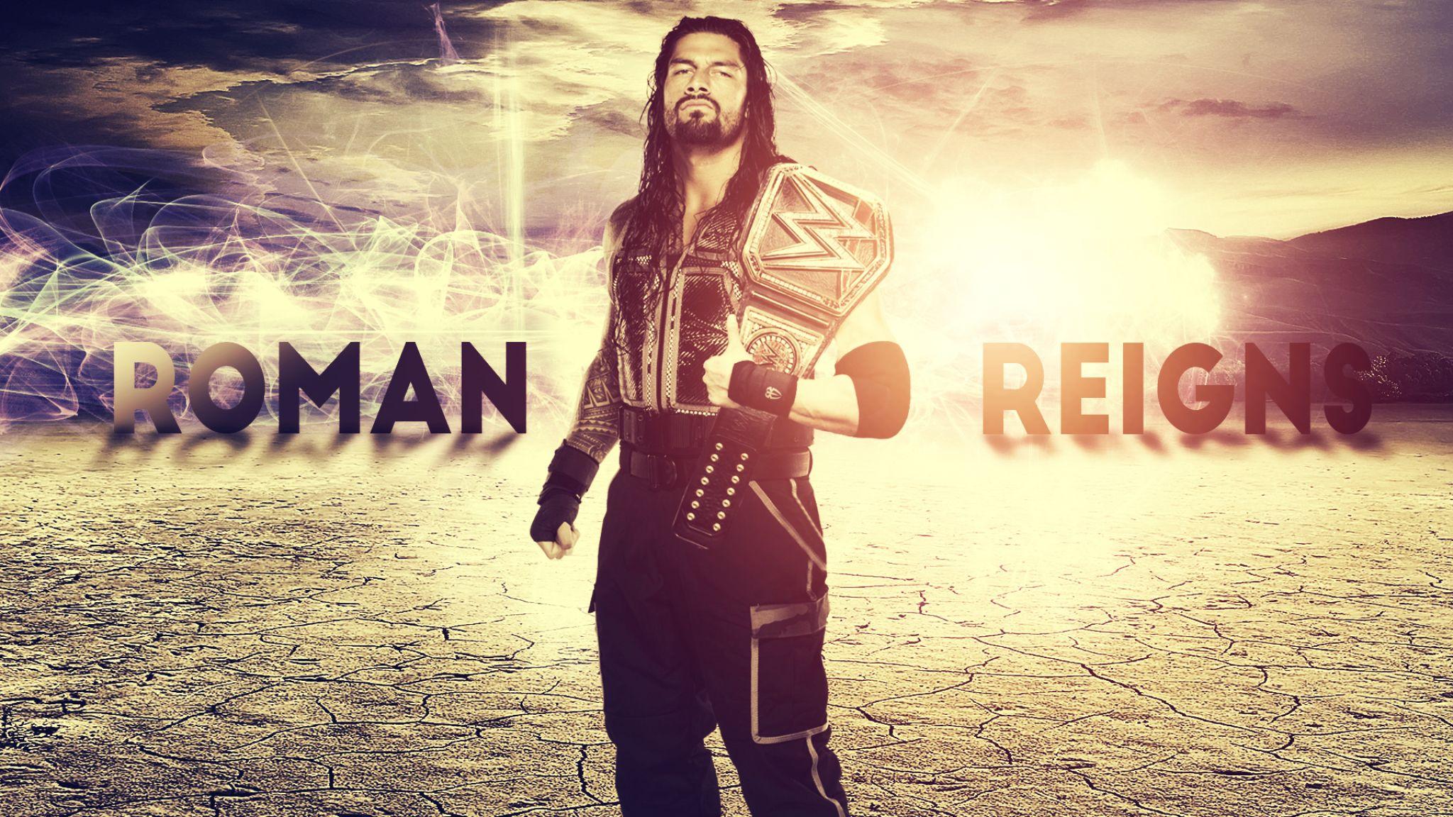 2048x1152 Roman Reigns WWE Champion 2048x1152 Resolution Wallpaper