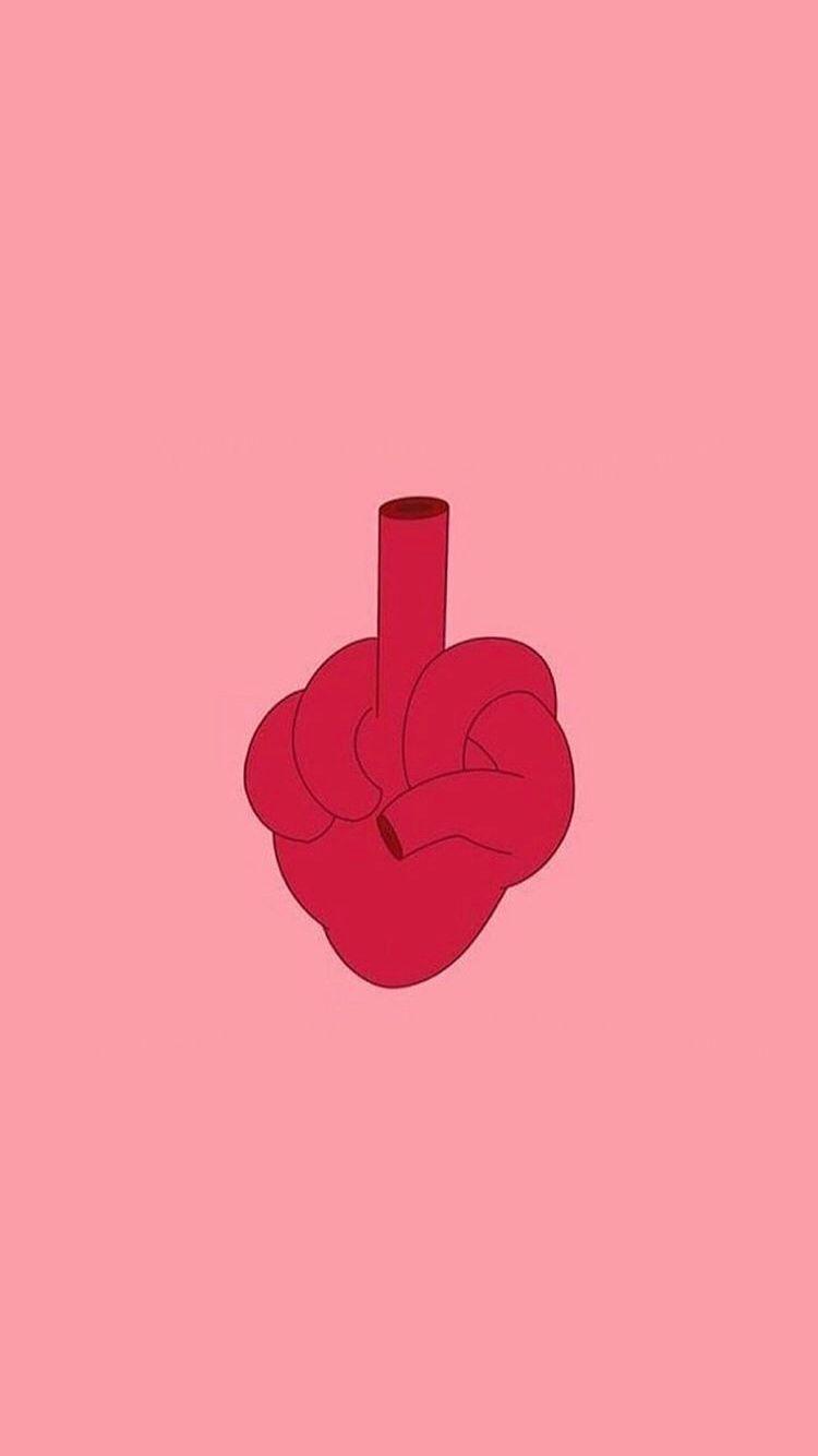 750x1334 Middle Finger Heart on Instagram. Finger heart, Middle