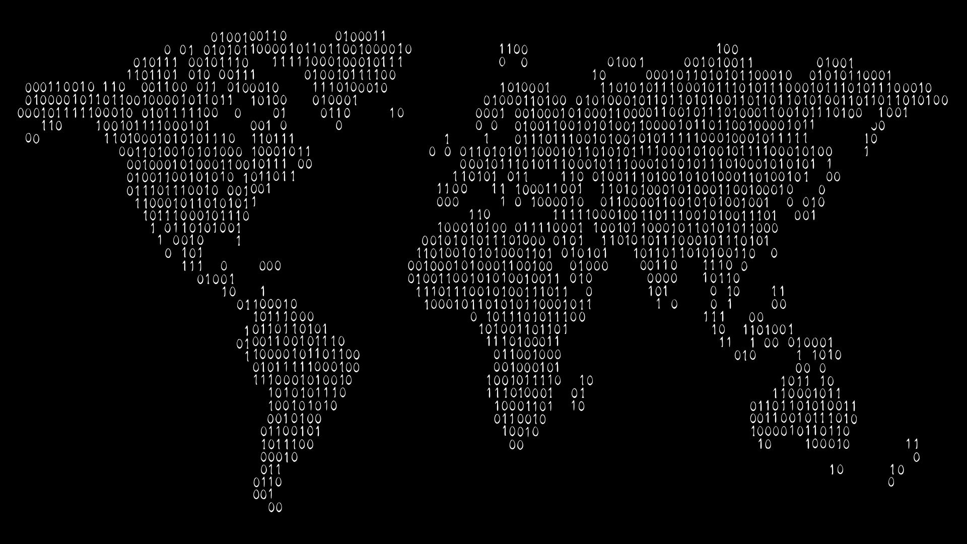 1920x1080 Wallpaper world, black, digital, Minimalism for mobile and desktop, section минимализм, resolution 1920x1080