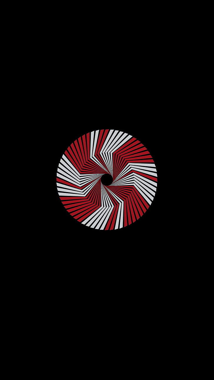 728x1294 HD wallpaper: black background, minimalism, digital art, abstract, portrait display