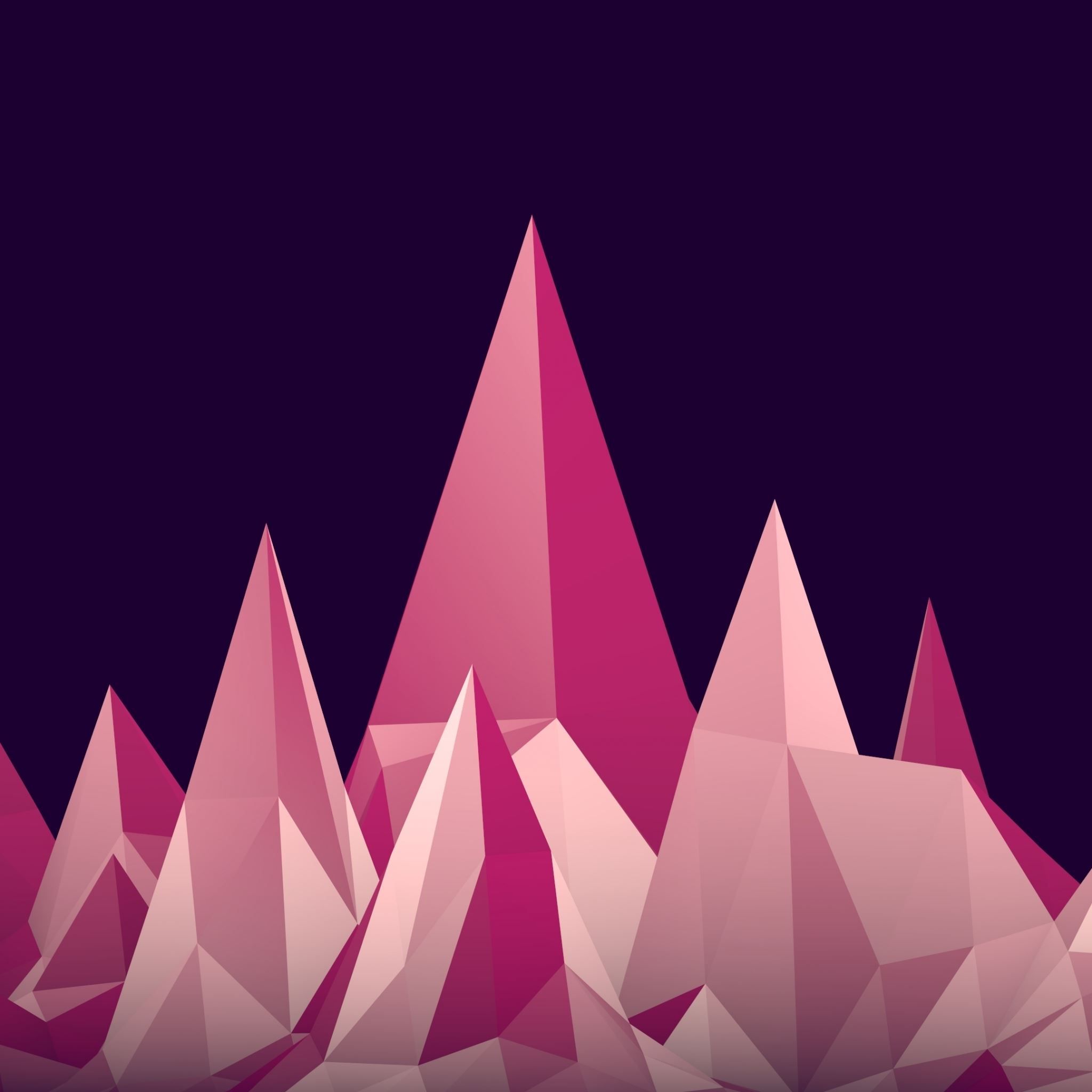 2048x2048 Graphics Low Poly Digital Art Minimalism iPad Air Wallpaper Free Download