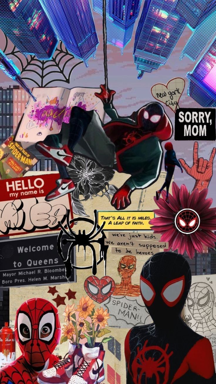 736x1308 Miles morales collage