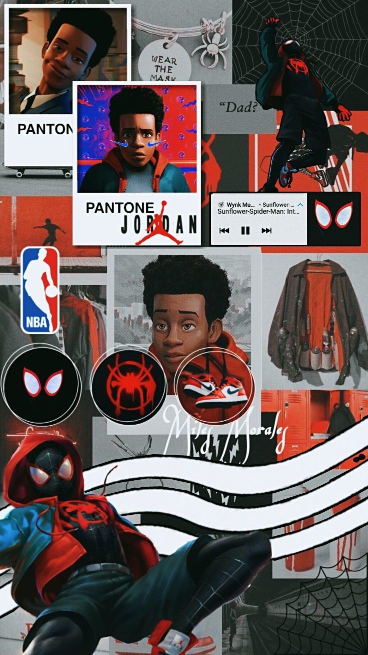 736x1308 Miles Morales aesthetic wallpaper