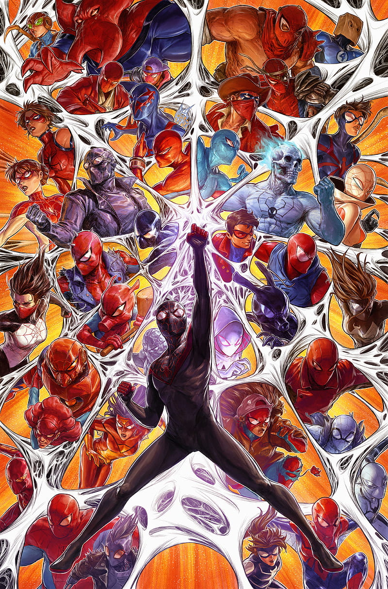 800x1213 Spider Verse, Comic Art, Drawing, Miles Morales, Spider Man, Spiders, Universe, HD Phone Wallpaper