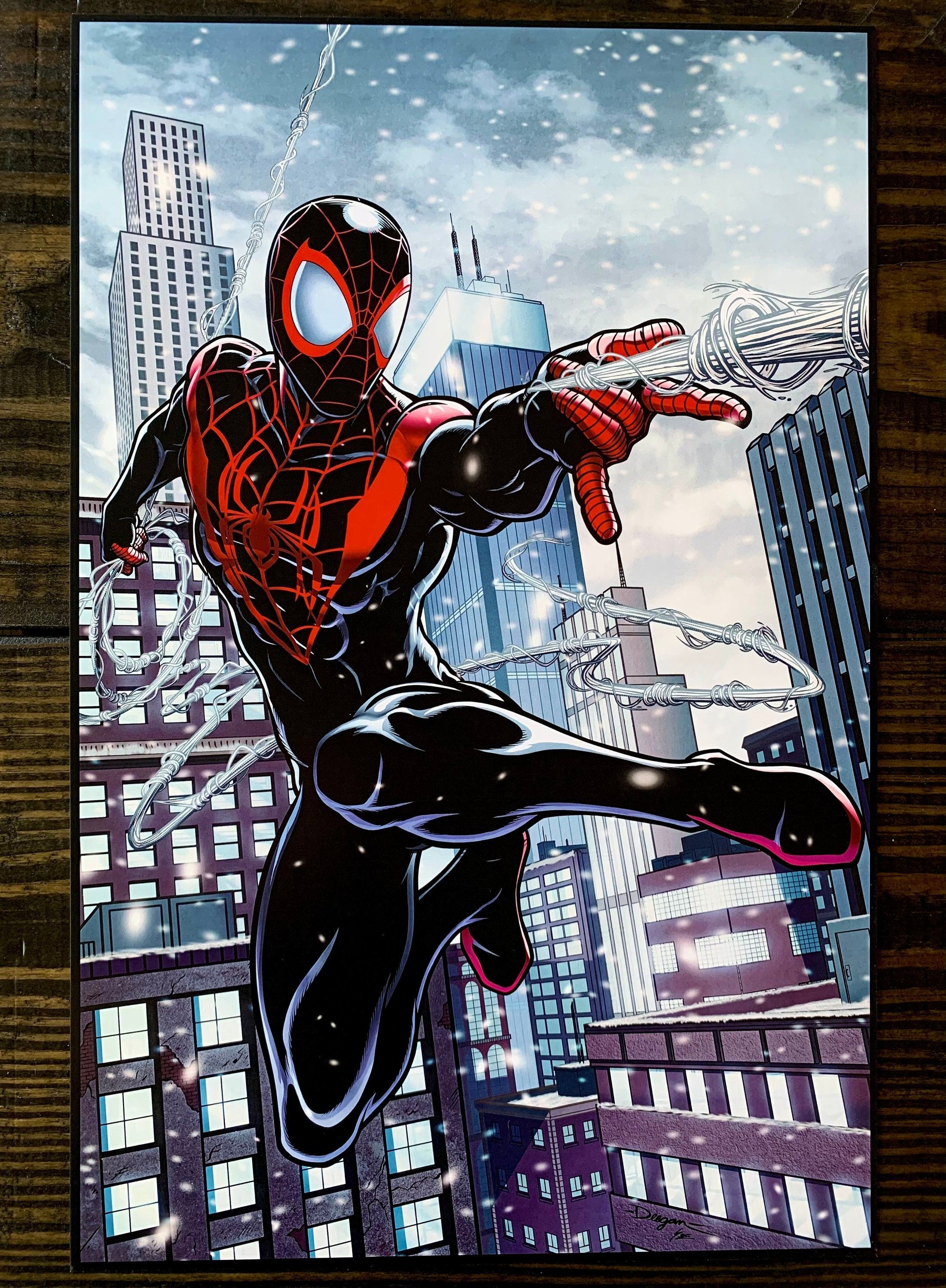 2202x3000 Miles Morales Spider Man Original Art Print