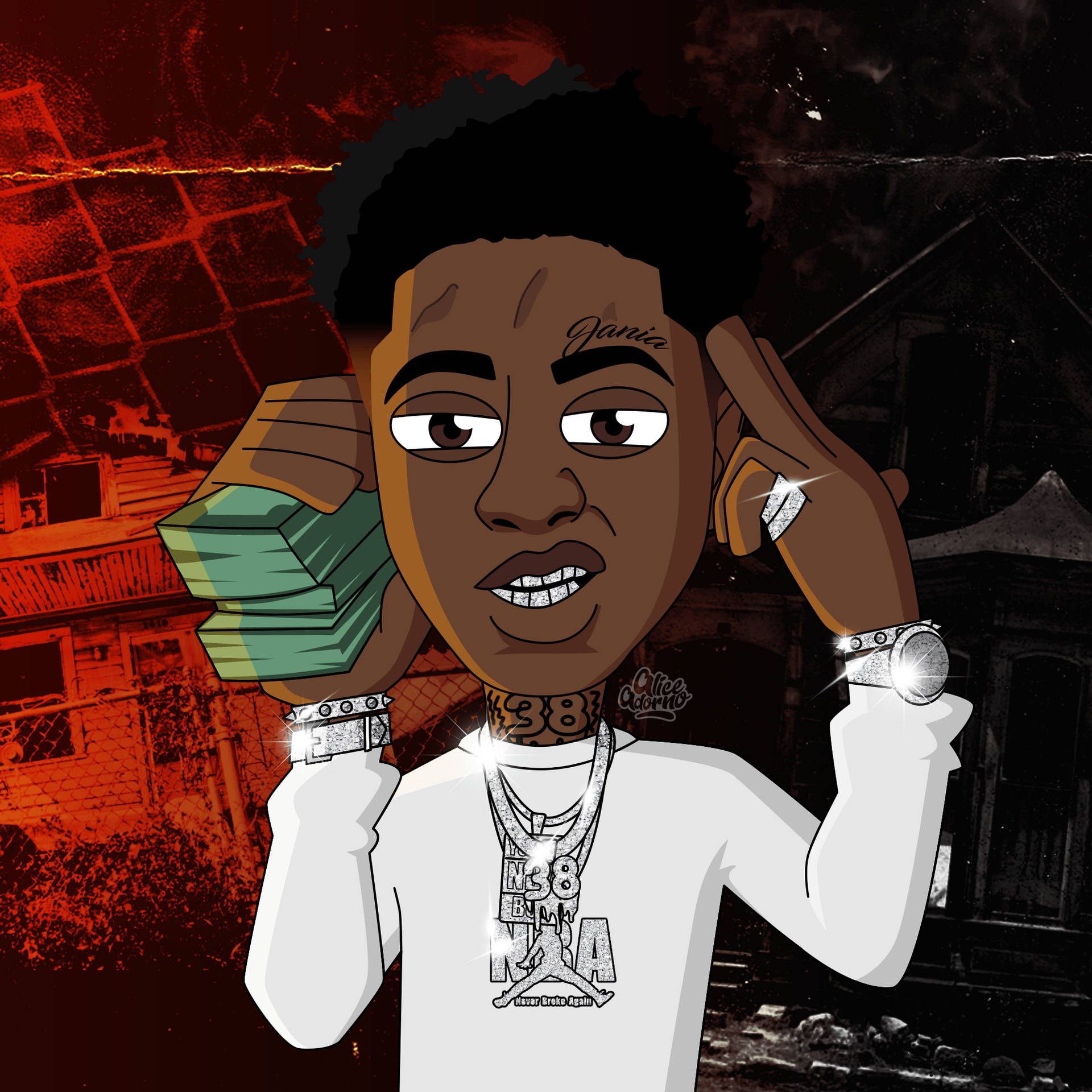 1920x1920 Download 4kt NBA YoungBoy American Rapper Wallpaper