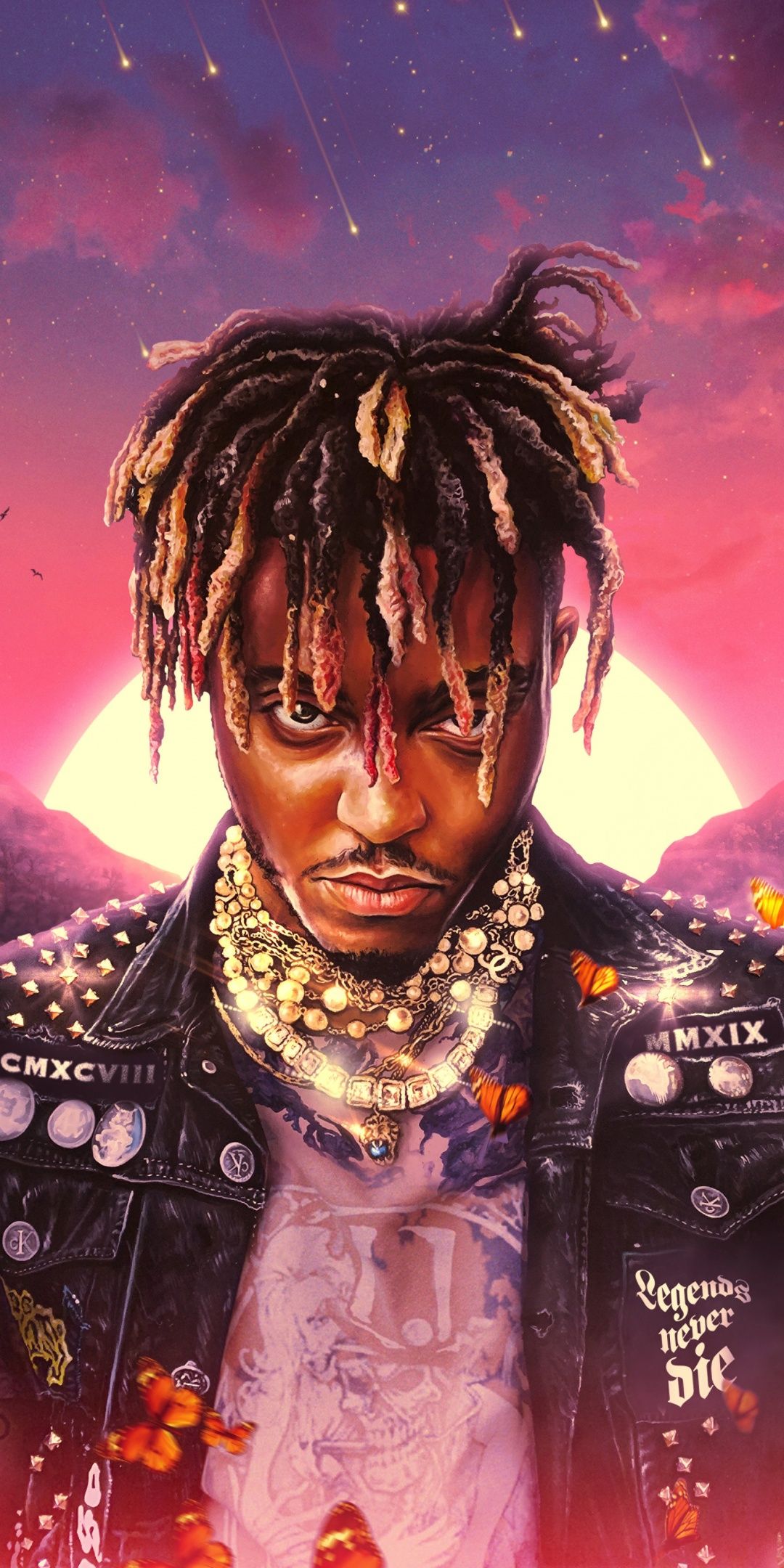 1080x2160 Juice Wrld Wallpaper 4K, Legends Never Die
