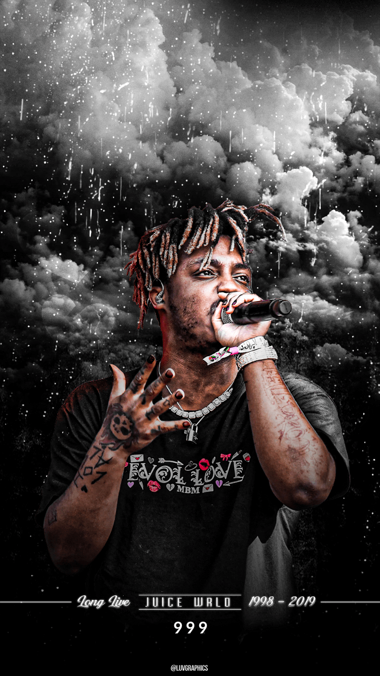 750x1334 4k Juice Wrld iPhone Wallpaper