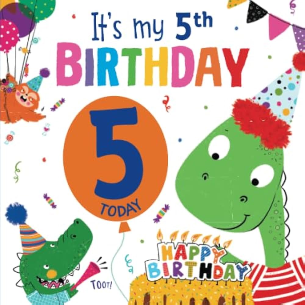 1000x1000 It's My 5th Birthday!: Quintanilla, Hazel: 9781728230337: Books