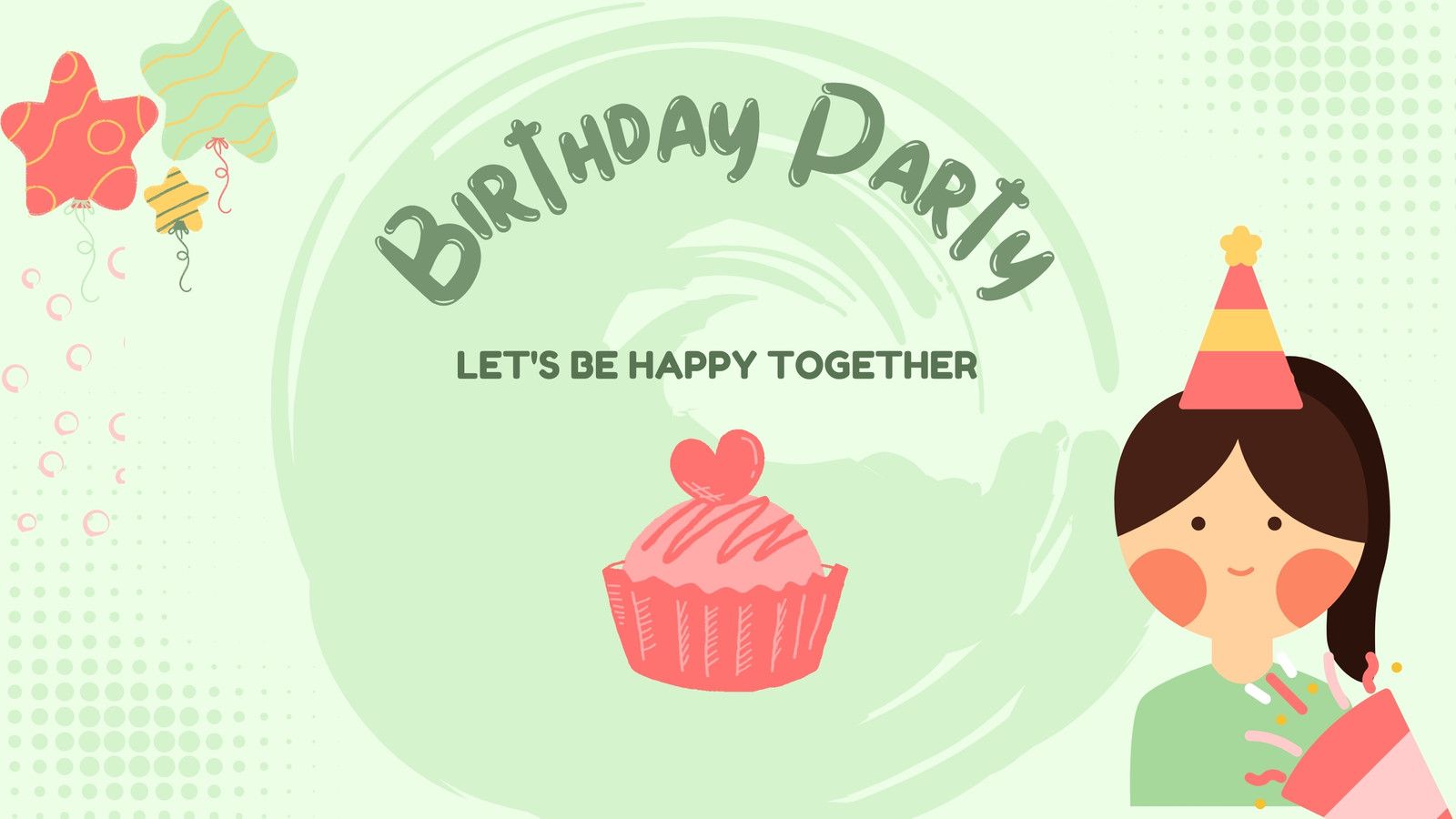 1600x900 customizable HD birthday background templates