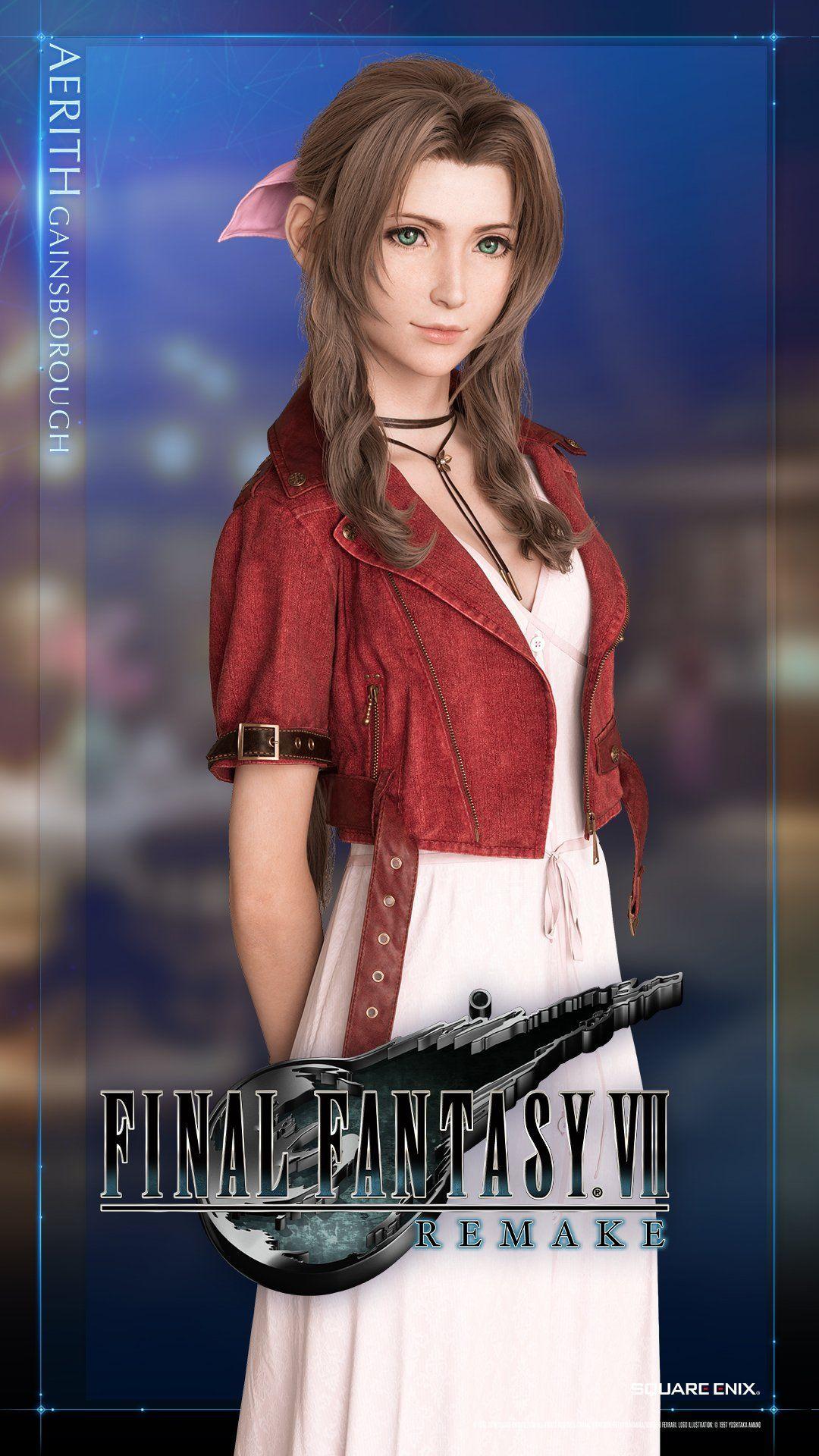 Final Fantasy VII Remake  Aerith Gainsborough mobile wallpaper  HD Mobile  Walls