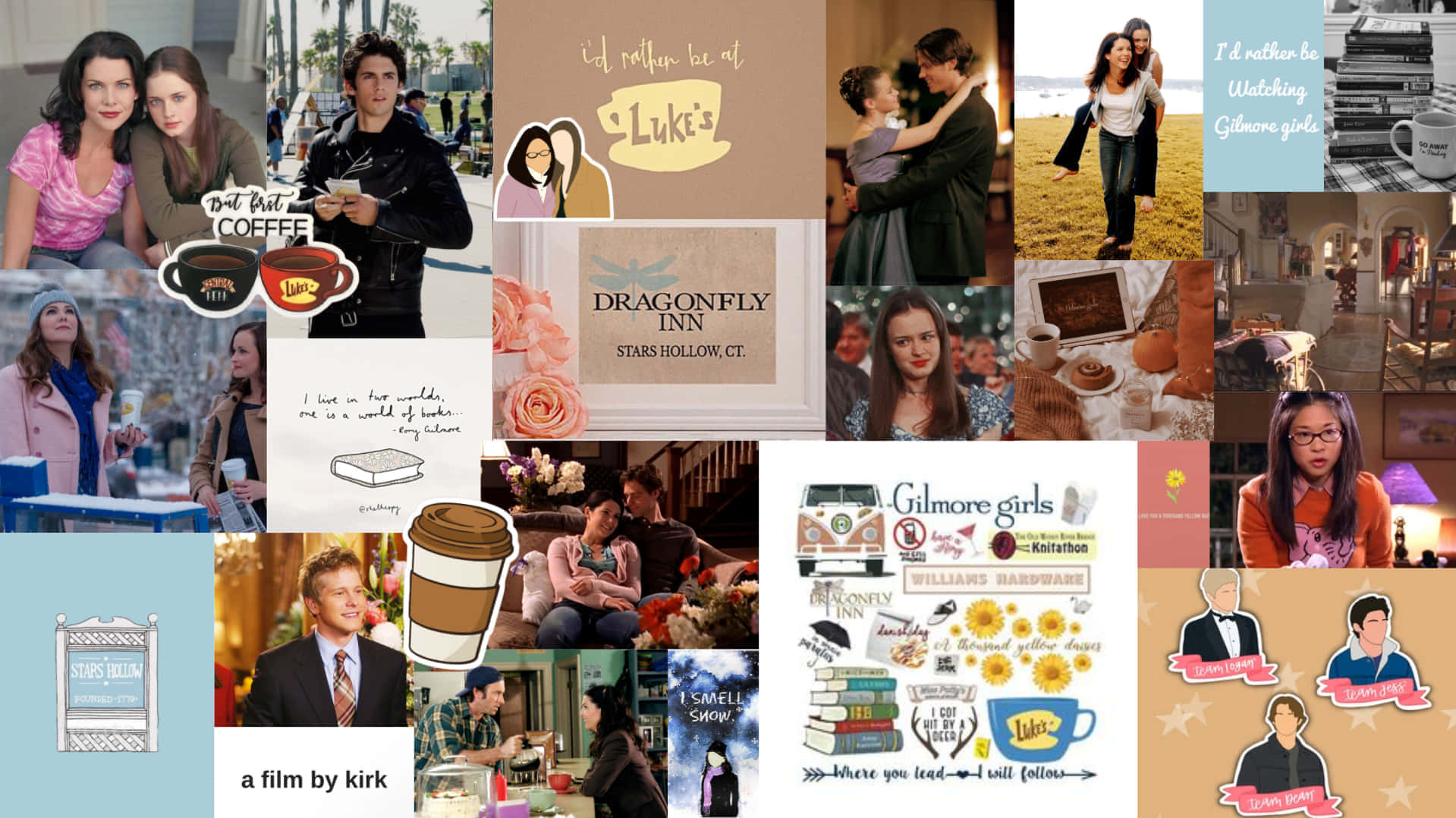 1919x1078 Gilmore Girls Aesthetic Wallpaper