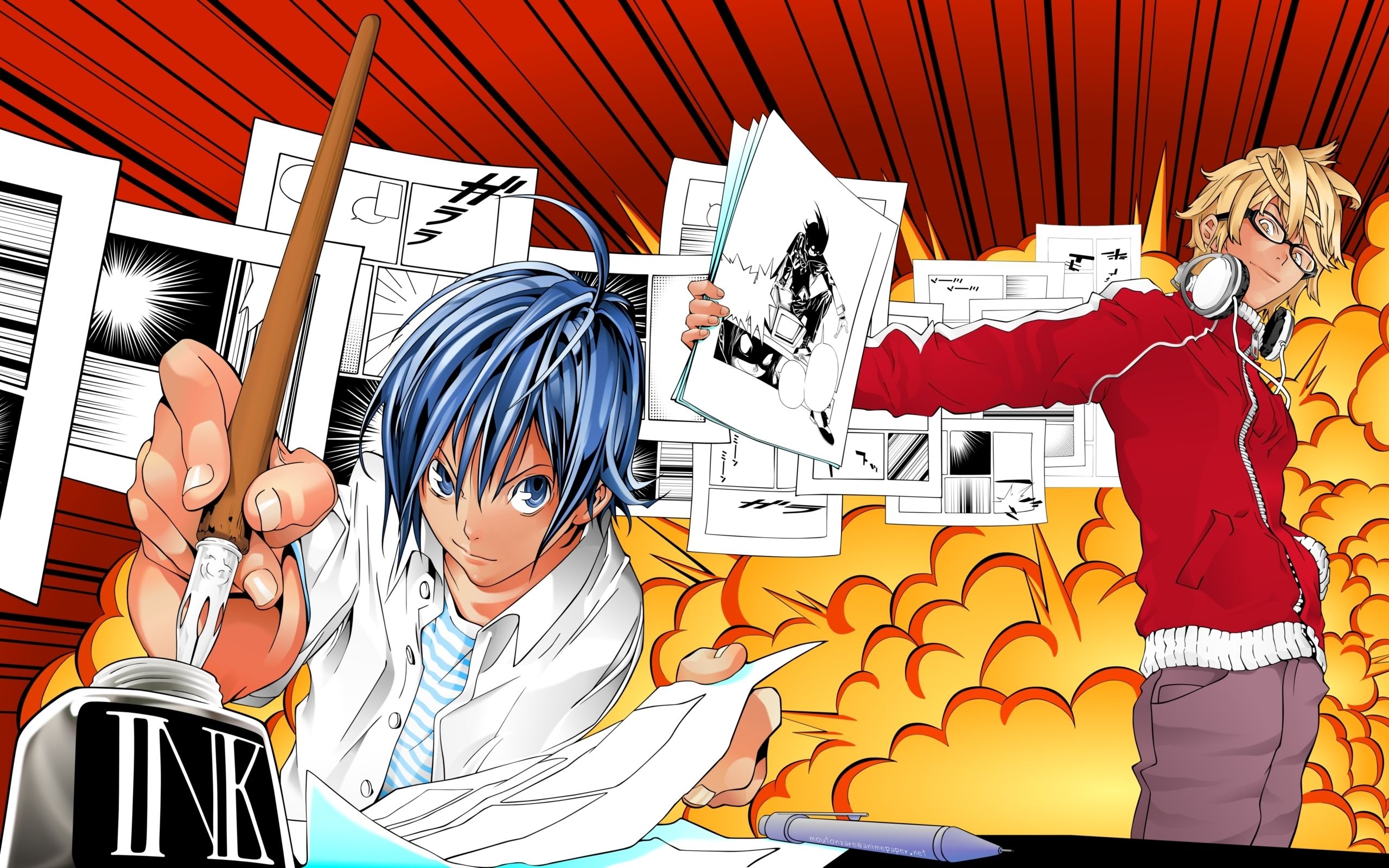 2560x1600 Wallpaper Blue Haired Male Anime Character, Background Free Image