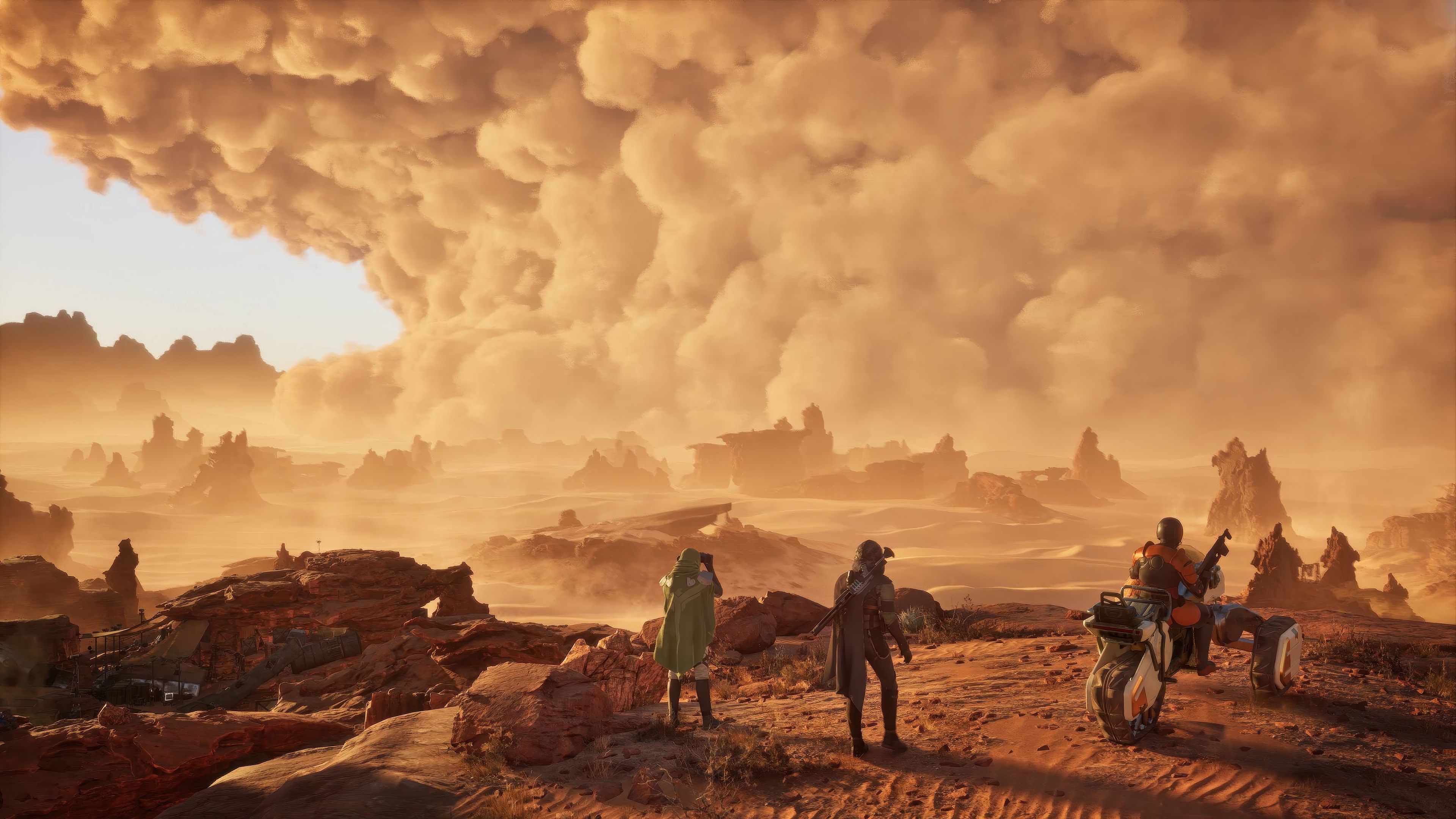 3840x2160 Dune: Awakening Sandstorm 4K Ultra HD Video Game Wallpaper